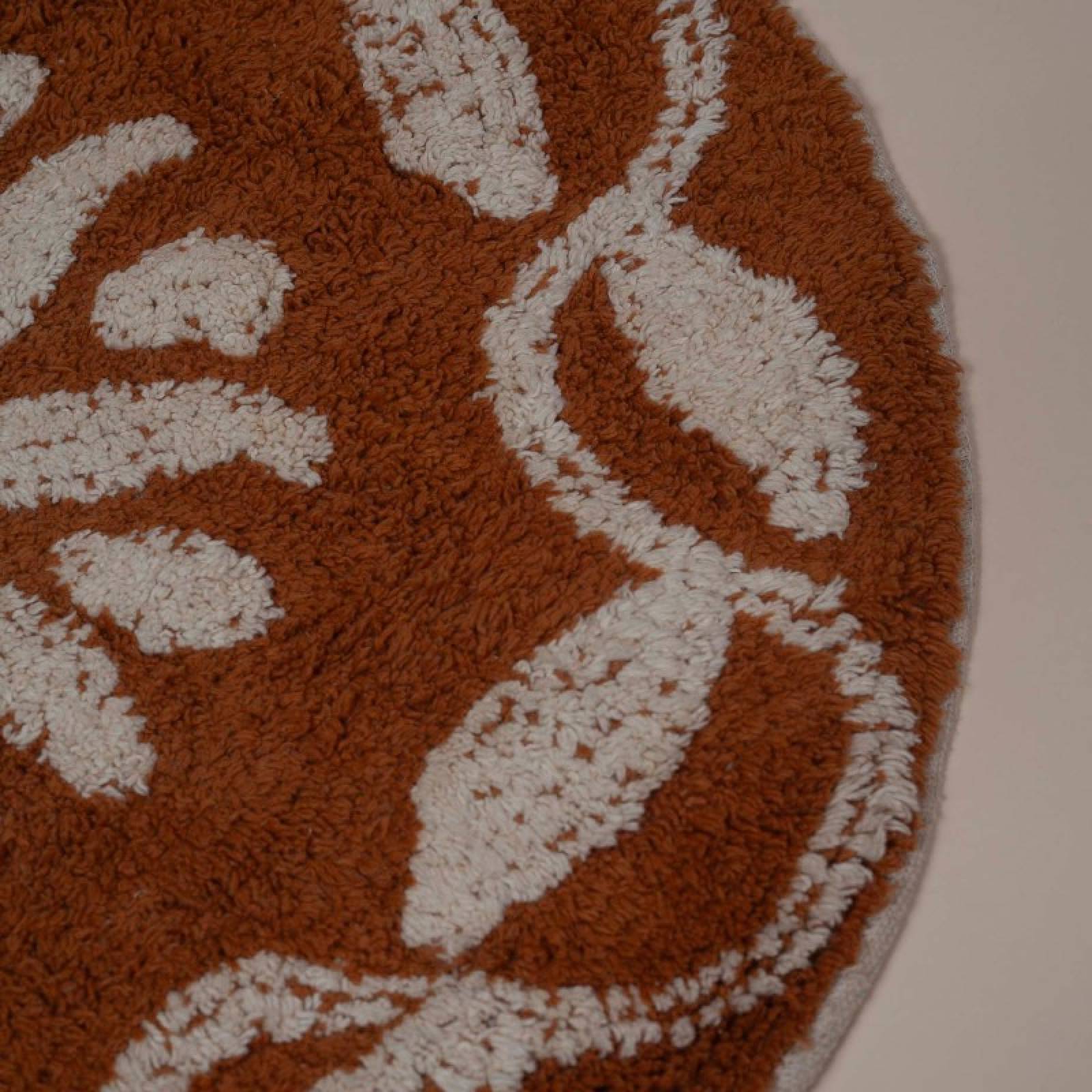 Round Tufted Bath Mat In Mustard thumbnails