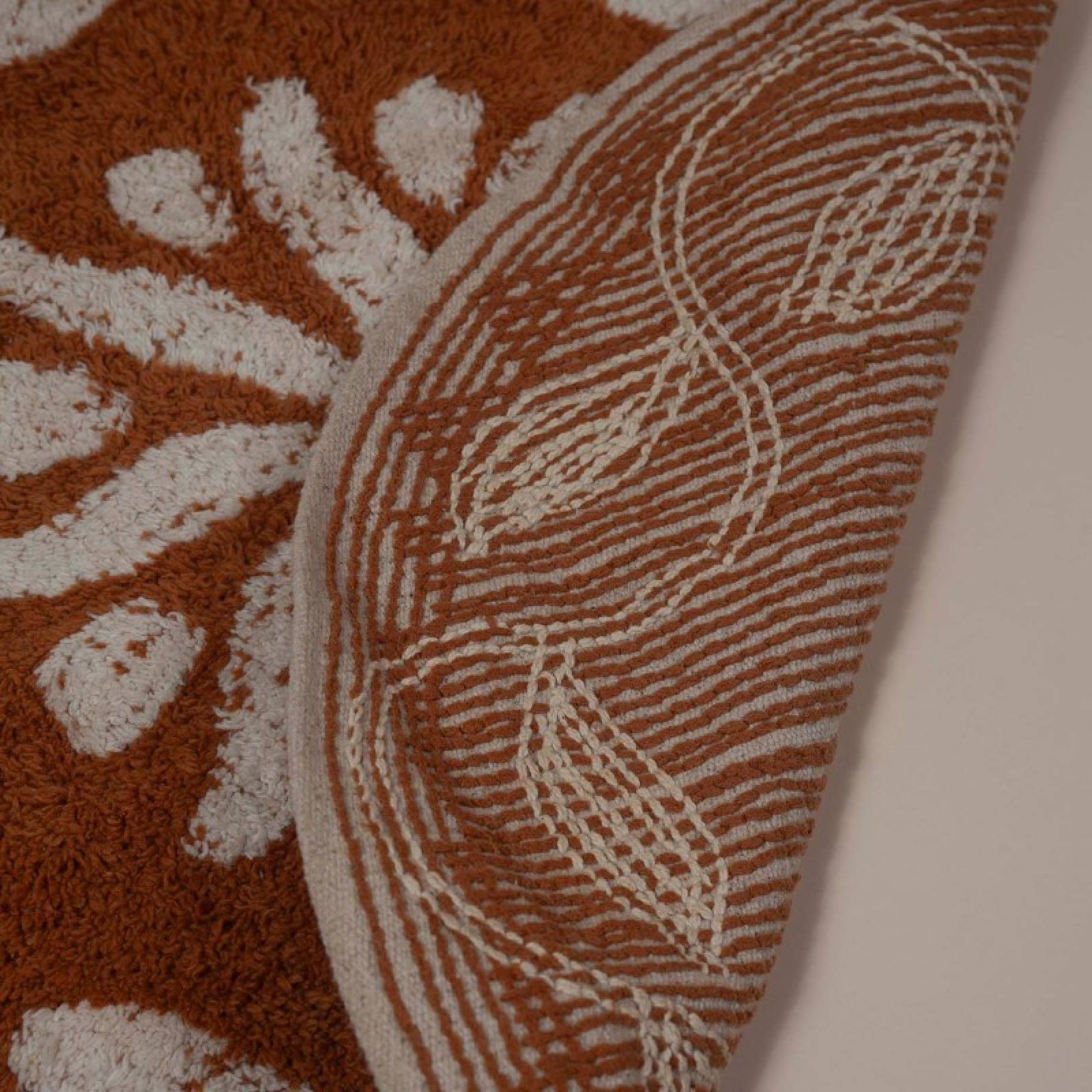 Round Tufted Bath Mat In Mustard thumbnails