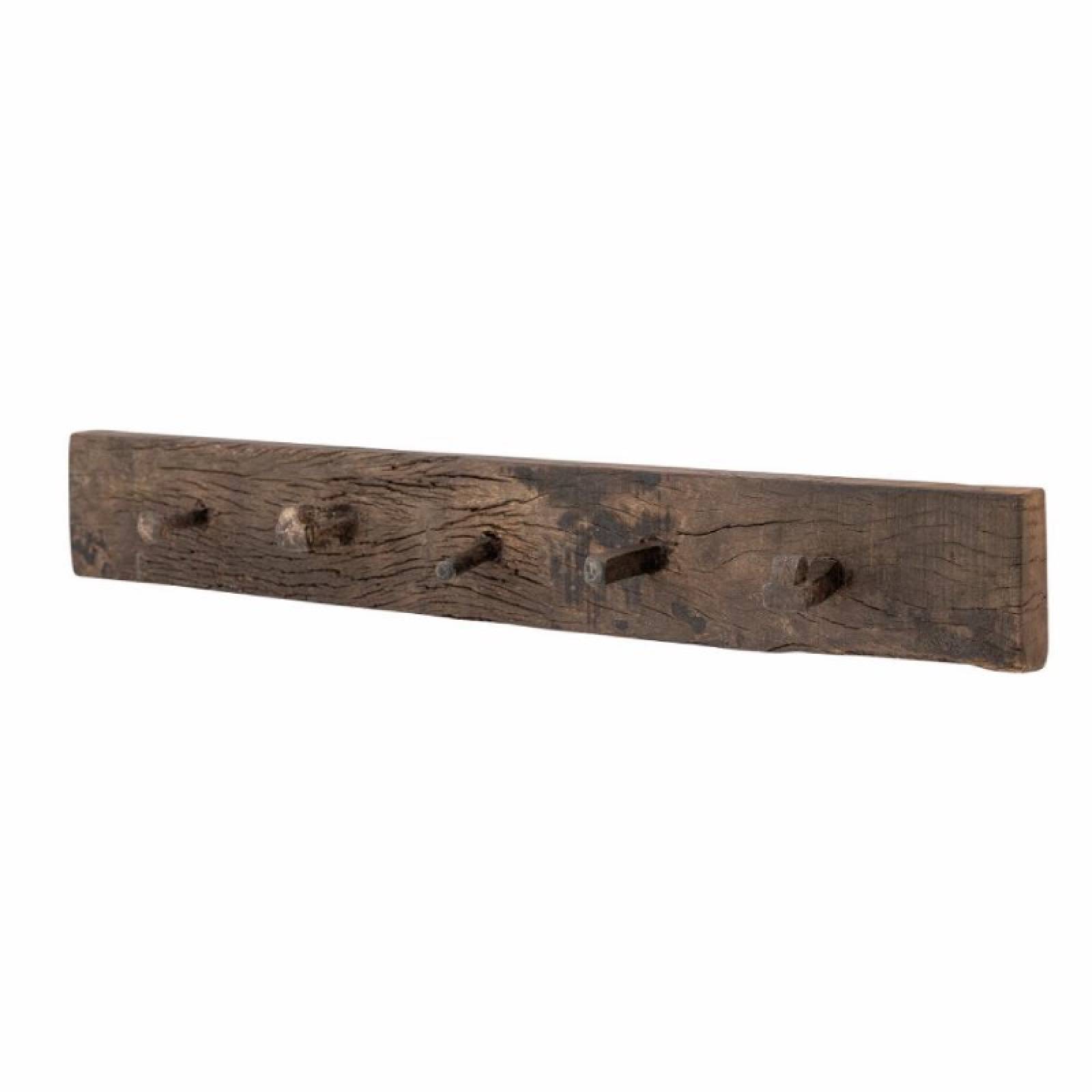 Rustic Wooden Wall Mounting Coat Rack Made From Reclaimed Wood