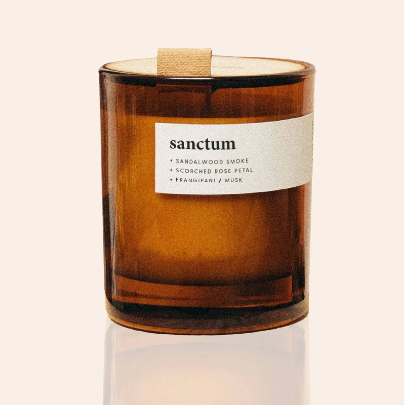 Sanctum - Candle In Amber Glass Jar