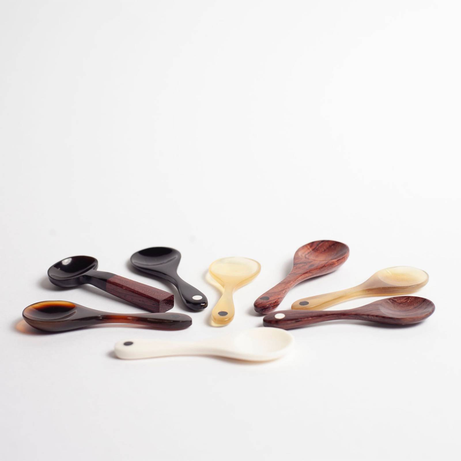 Salt & Pepper Spoon - Rosewood With White Dot thumbnails