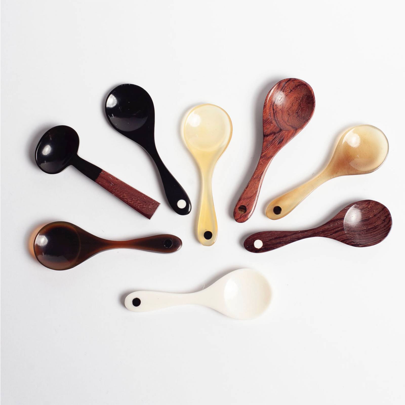 Salt & Pepper Spoon - Rosewood With Black Dot thumbnails