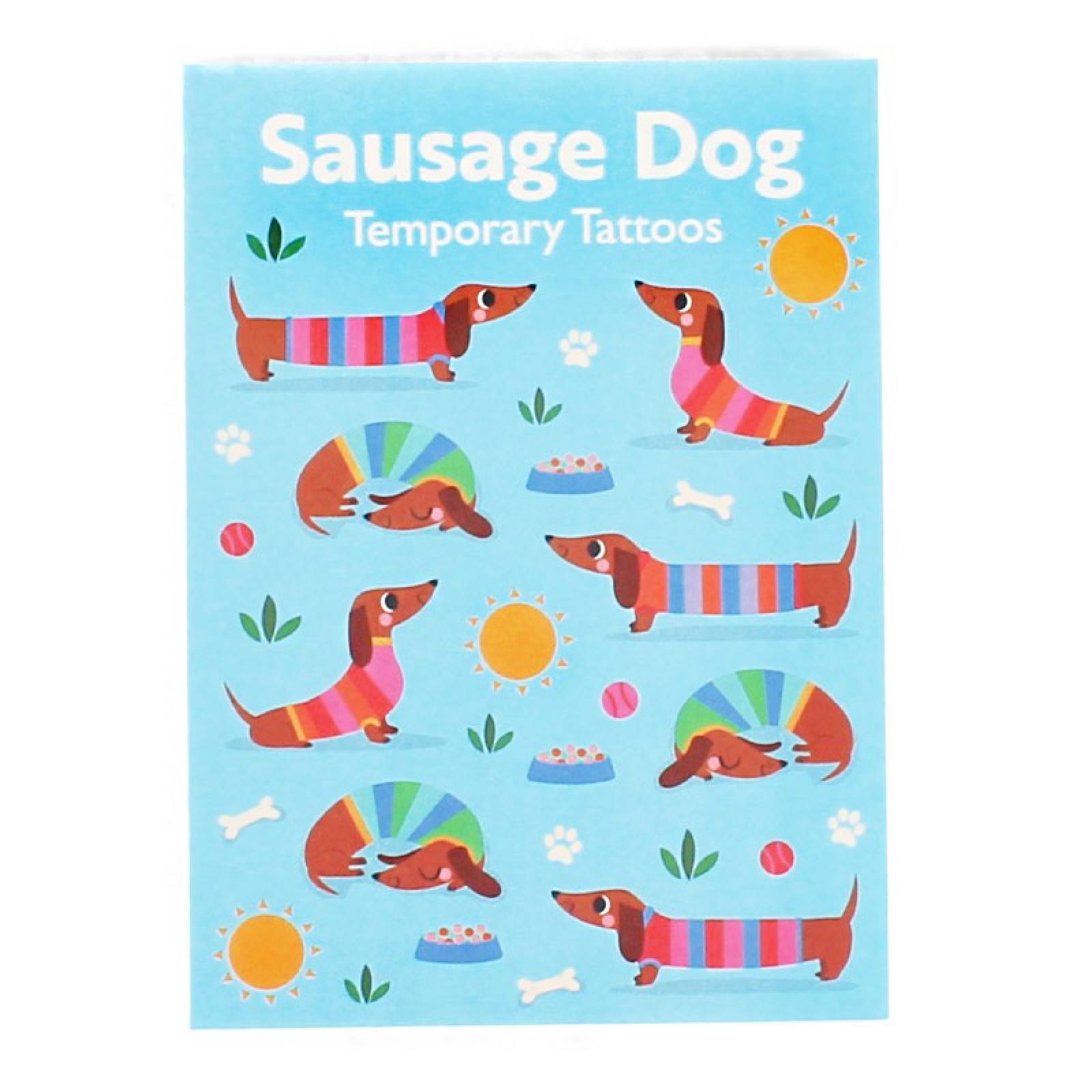 Sausage Dog Temporary Tattoos 3+