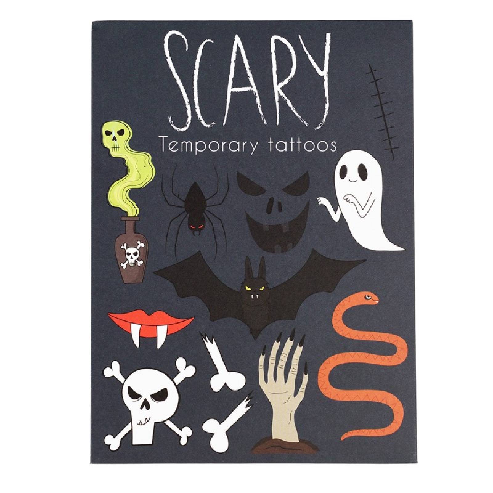 Scary Temporary Tattoos 3+