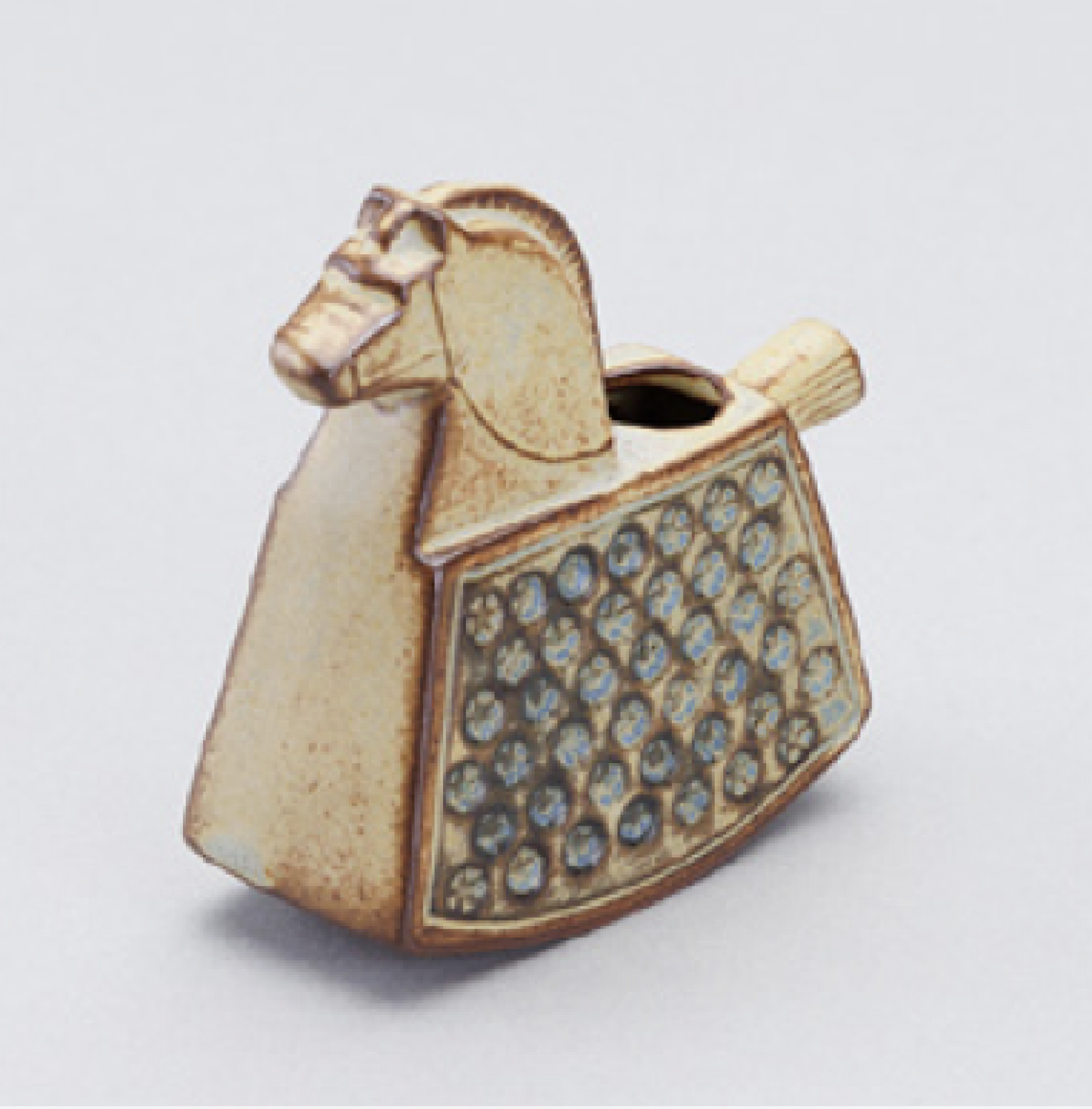 Japanese Ceramic Small Horse Vase