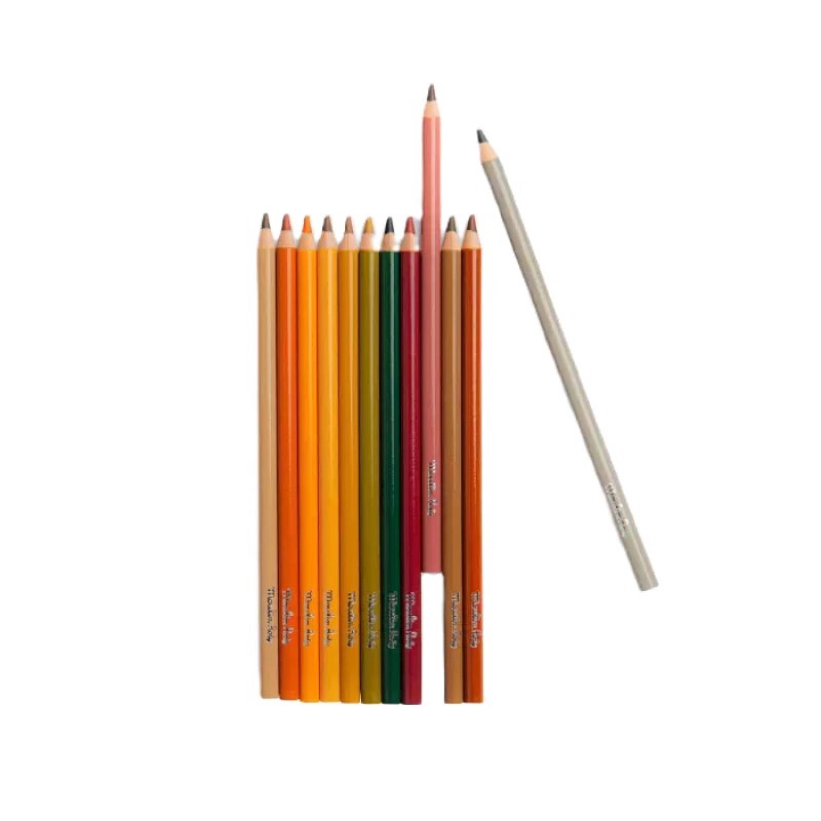 Set Of 12 Animals Colouring Pencils With Cards By Moulin Roty 3+ thumbnails