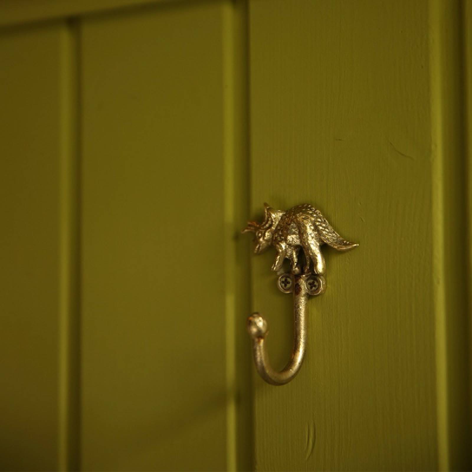 Set Of 2 Brass Dinosaur Hooks thumbnails