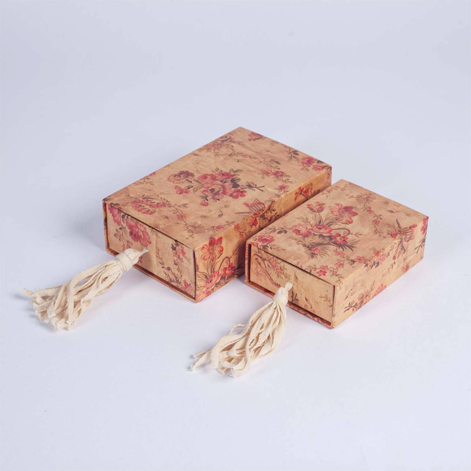 Set Of 2 Floral Drawer Boxes thumbnails