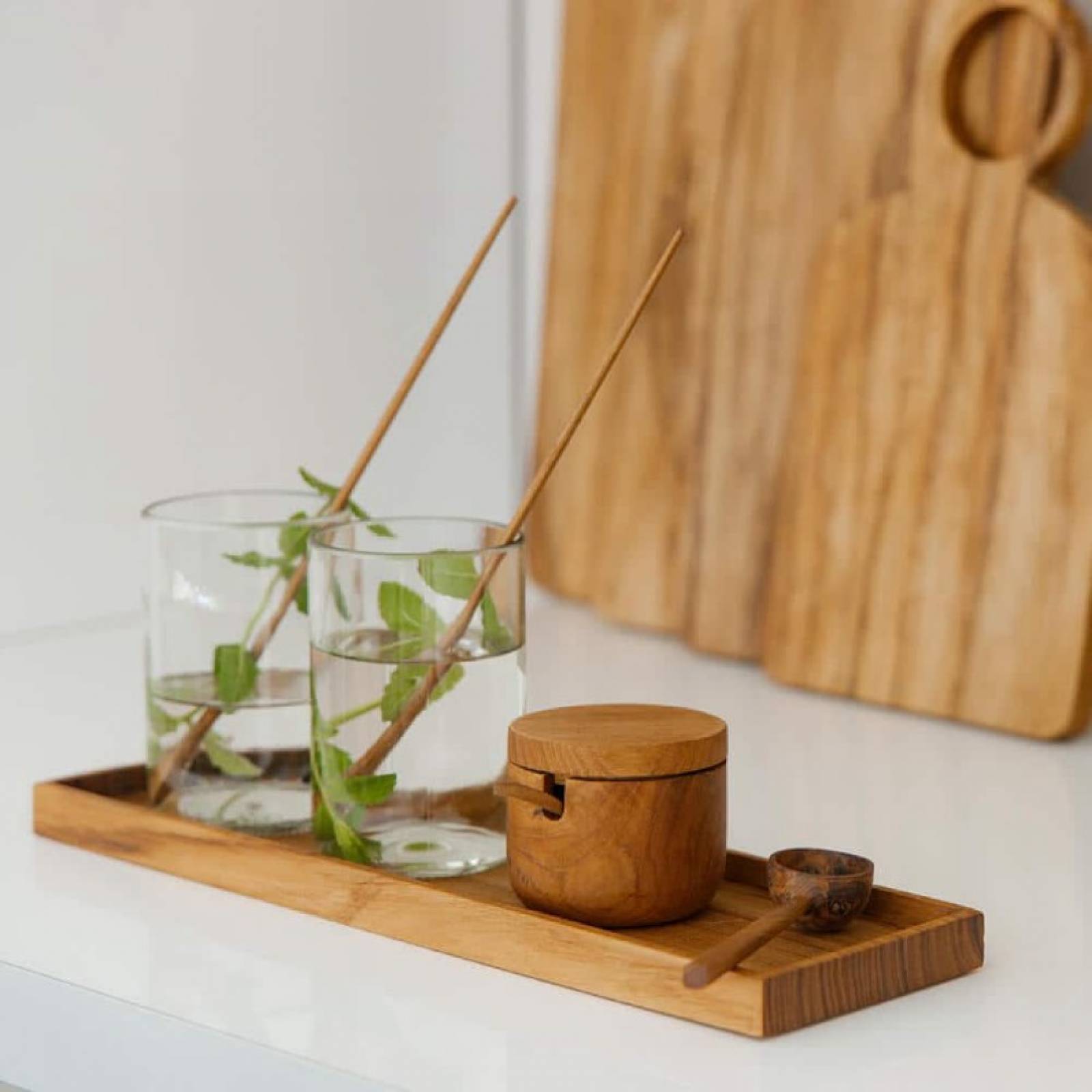 Set Of 3 Reclaimed Teak Trays thumbnails