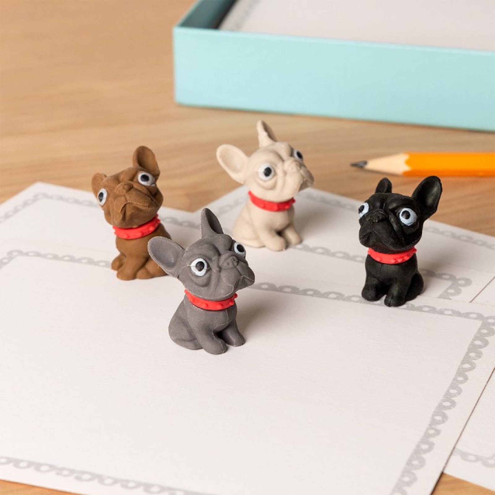 Set Of 4 Dog Shaped Erasers 3+ thumbnails