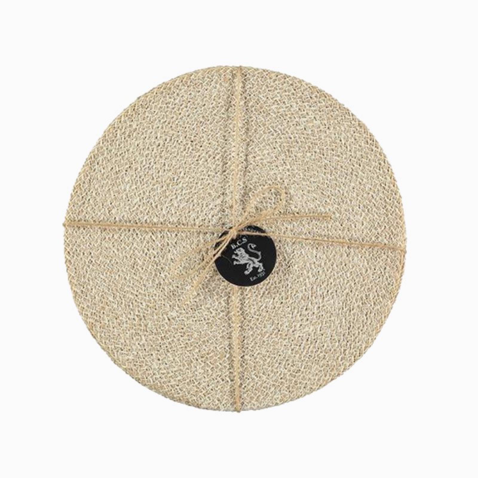 Set Of 4 Jute Placemats In Pearl 27cm