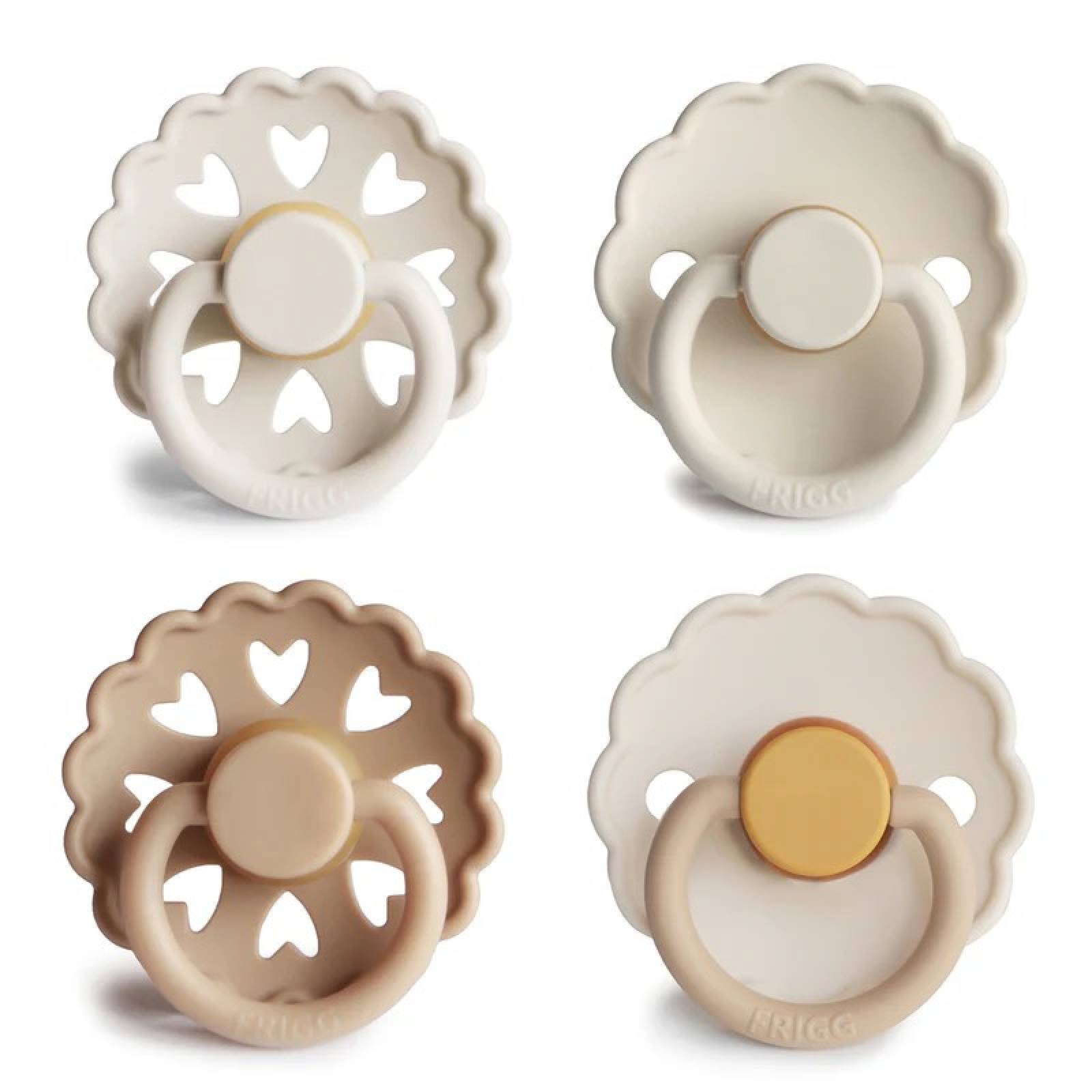 Set Of 4 Latex Dummy Pacifiers Snowflake Dream thumbnails