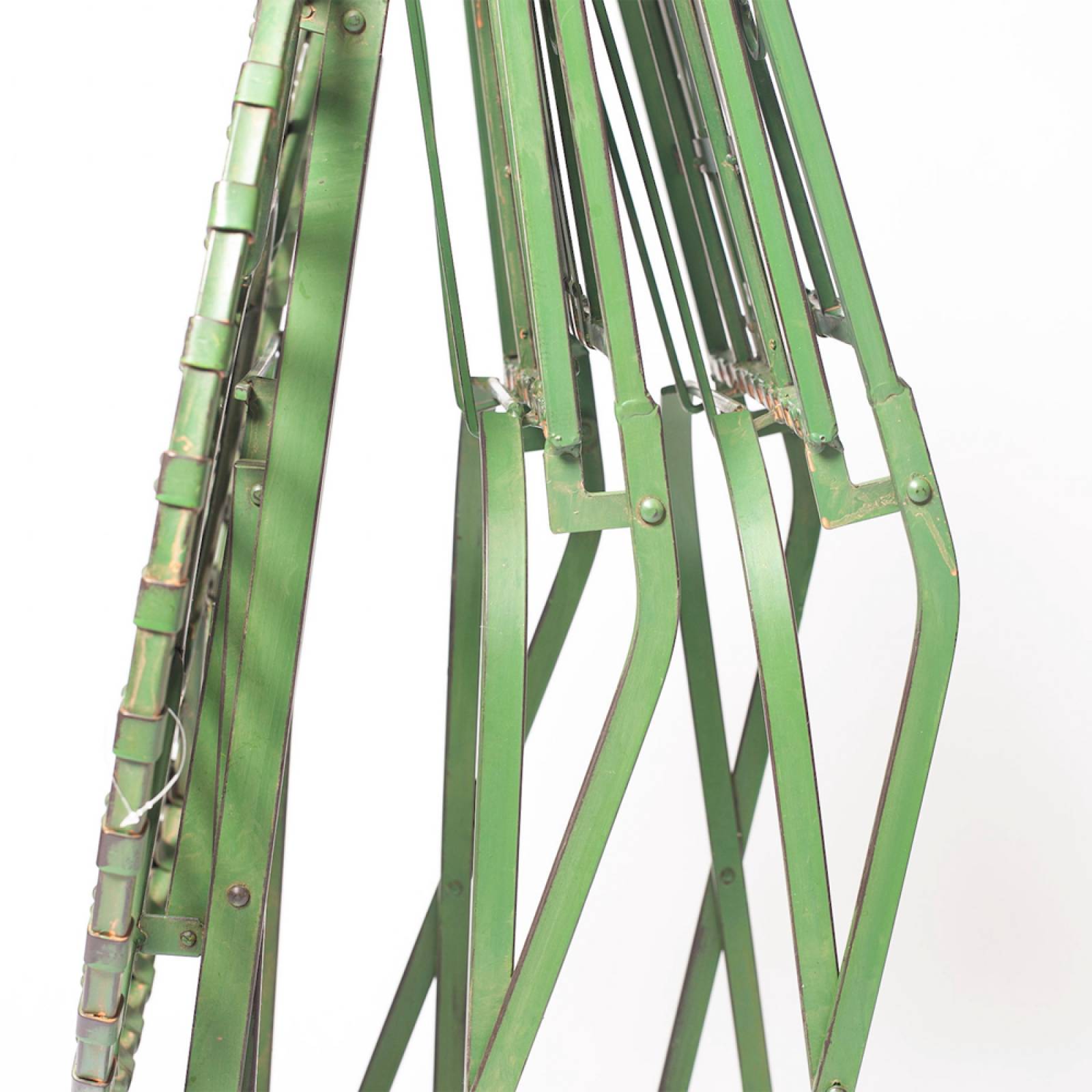 Set Of Metal Garden Table & 2 Chairs In Antique Green thumbnails