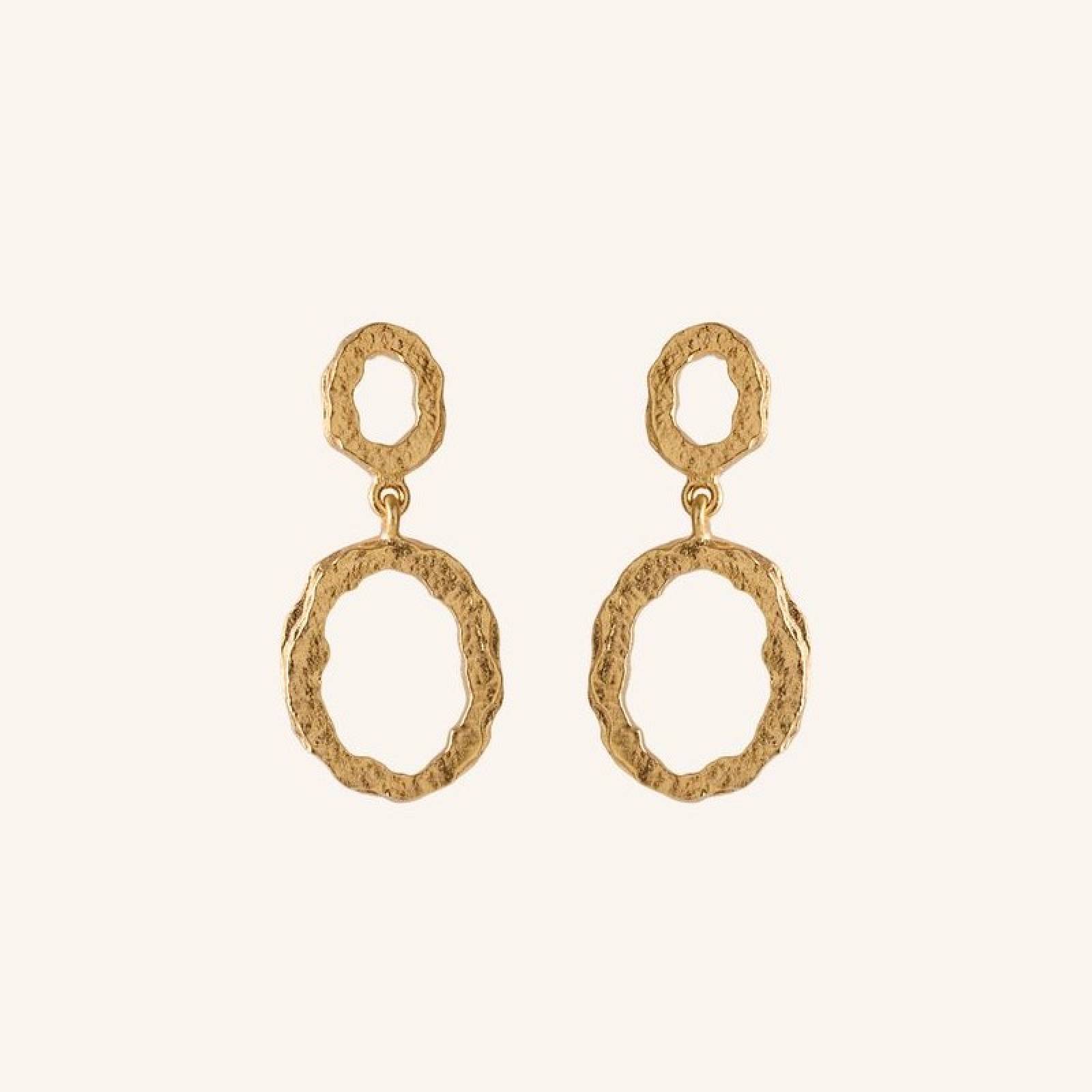 Shadow Storm Earrings In Gold By Pernille Corydon