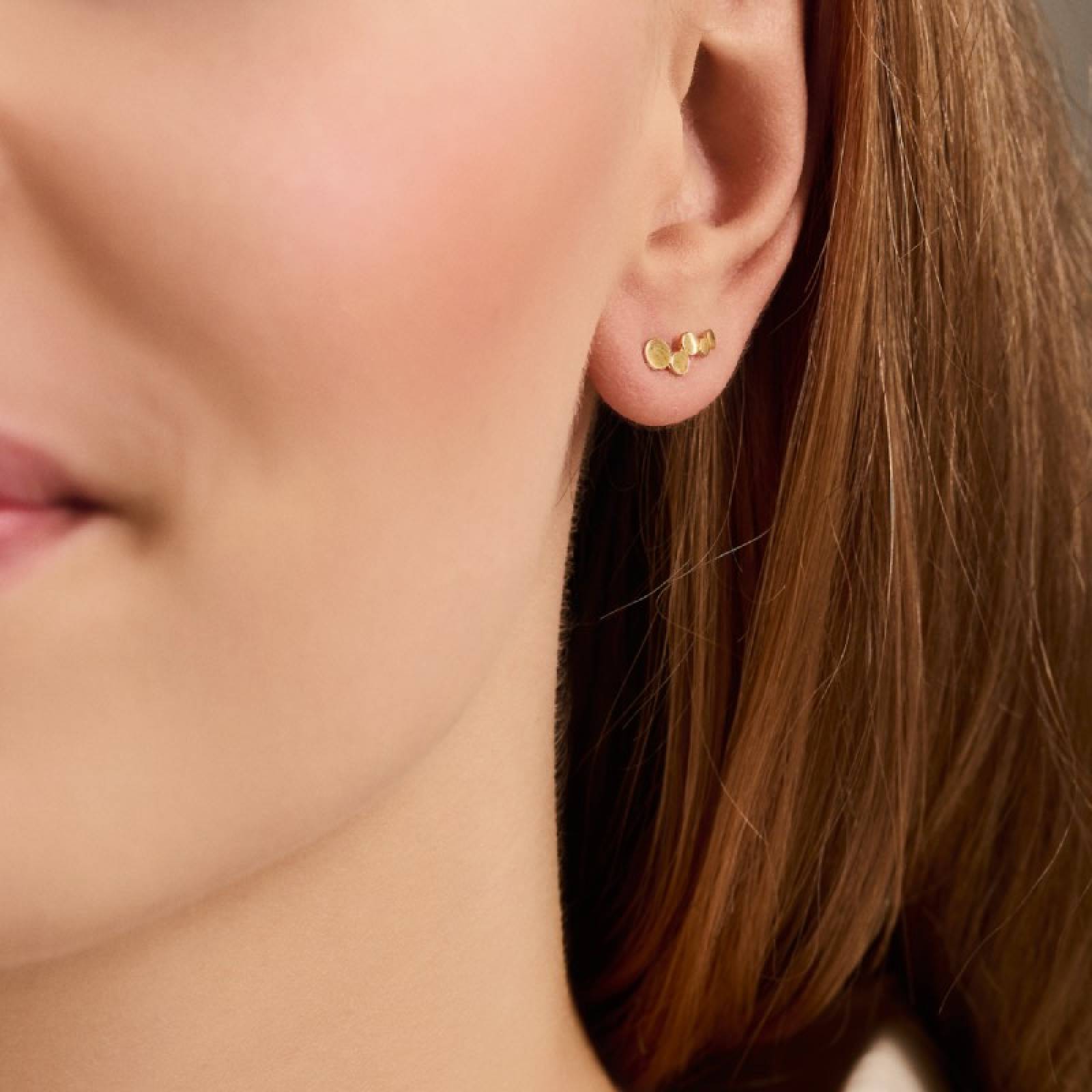 Sheen Stud Earrings In Gold By Pernille Corydon thumbnails
