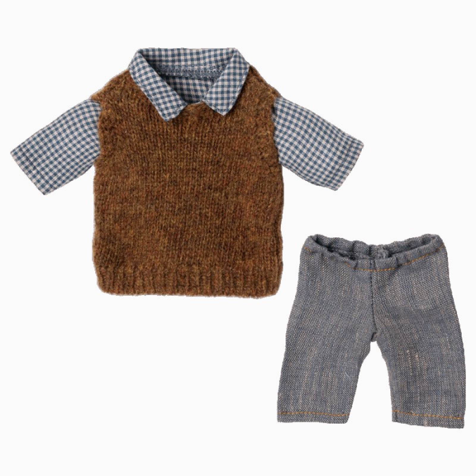 Shirt & Trousers Clothes for Teddy Dad Soft Toy By Maileg 3+ thumbnails