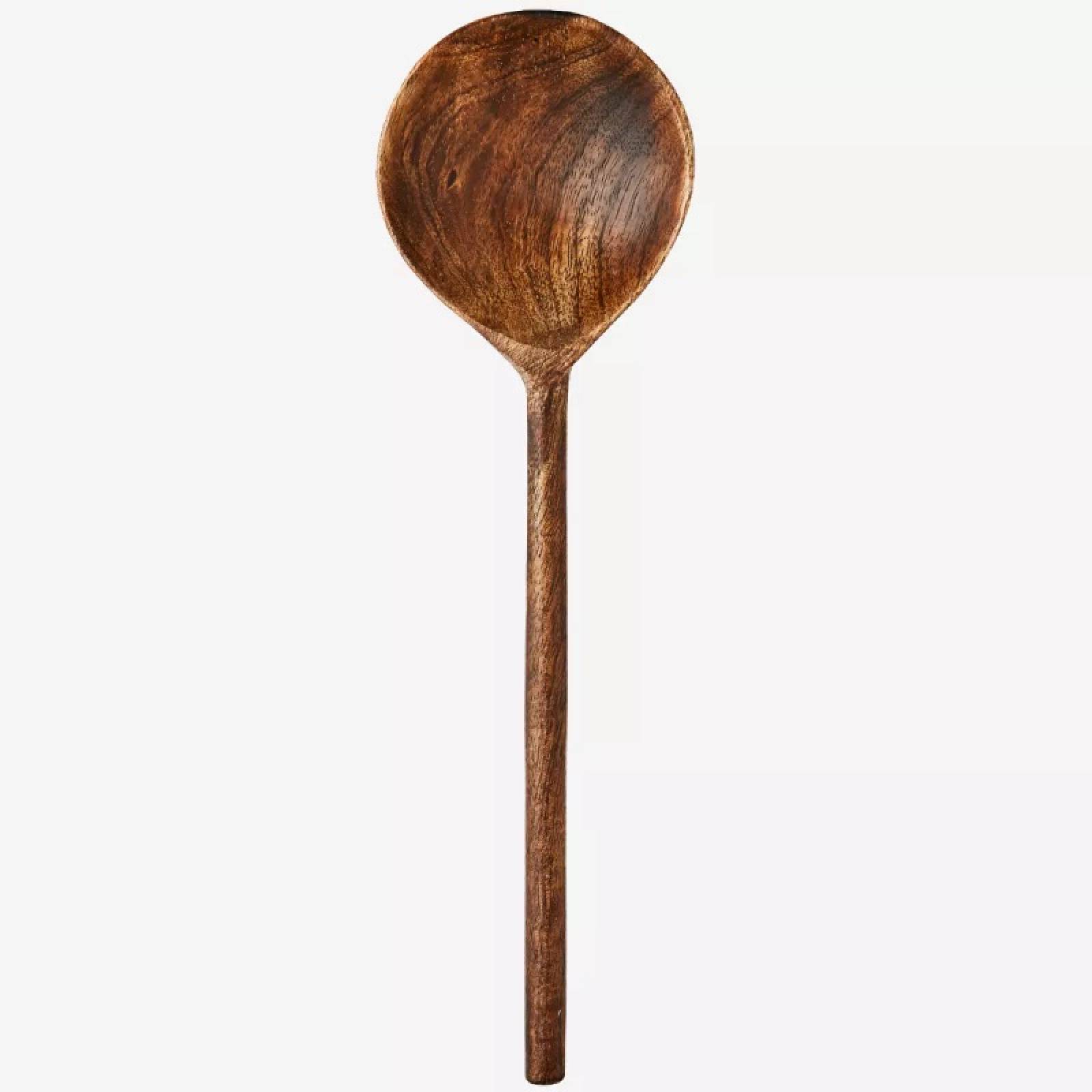 Single Mango Wood Carved Serving Spoon