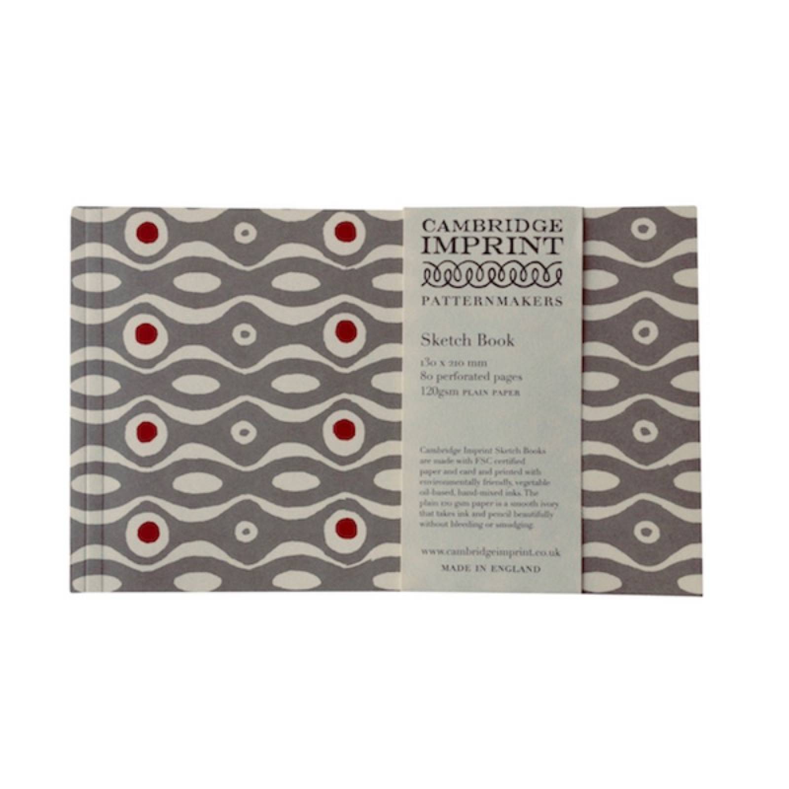 Sketchbook In Persephone Grey And Crimson