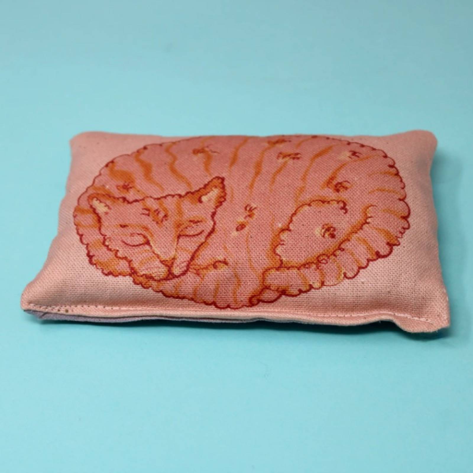 Sleeping Cat Lavender Bag In Pink