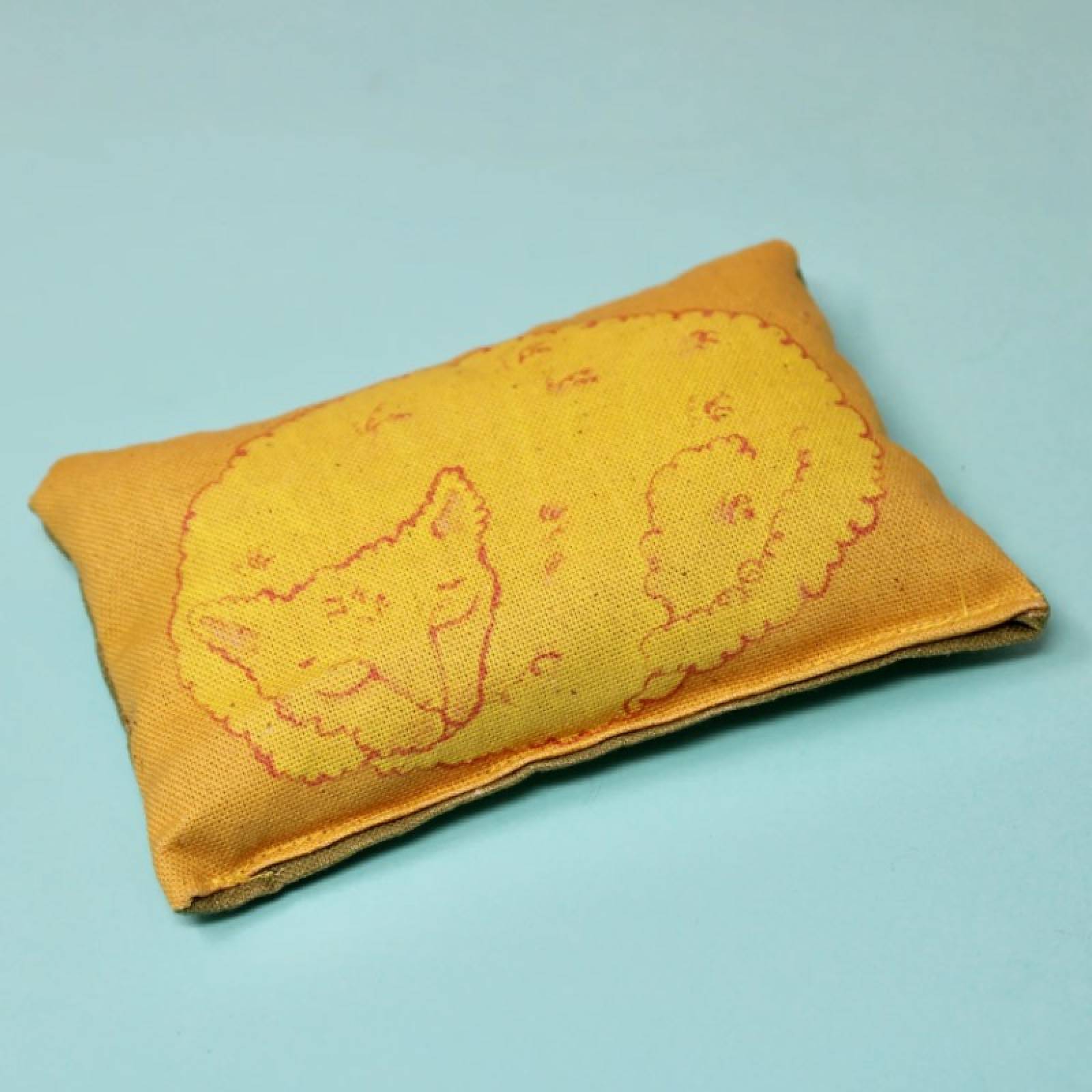 Sleeping Cat Lavender Bag In Yellow