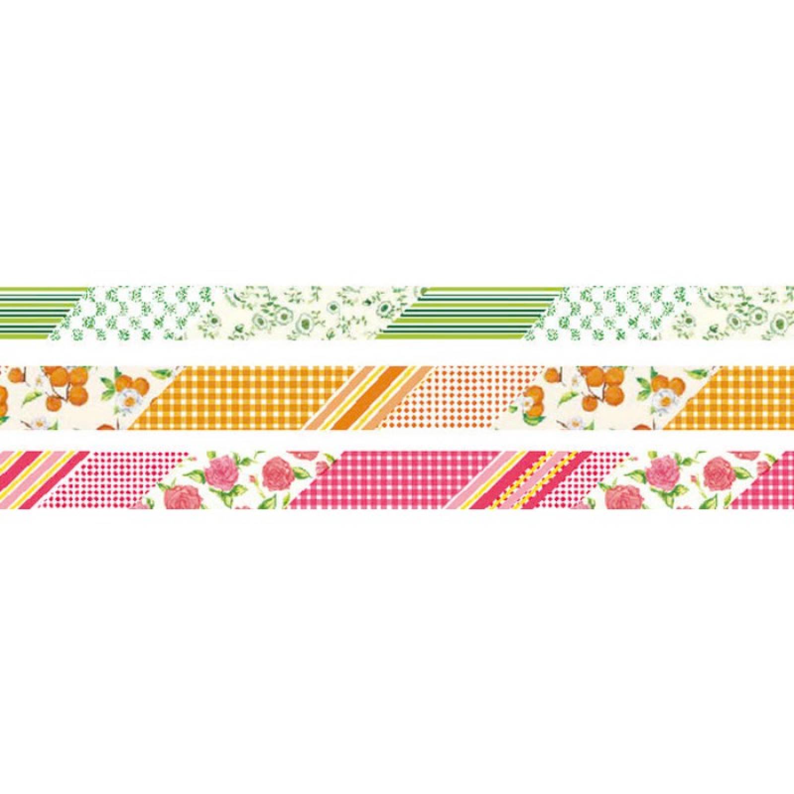 Slim Deco - Set Of 3 Rolls Of Washi Masking Tape thumbnails