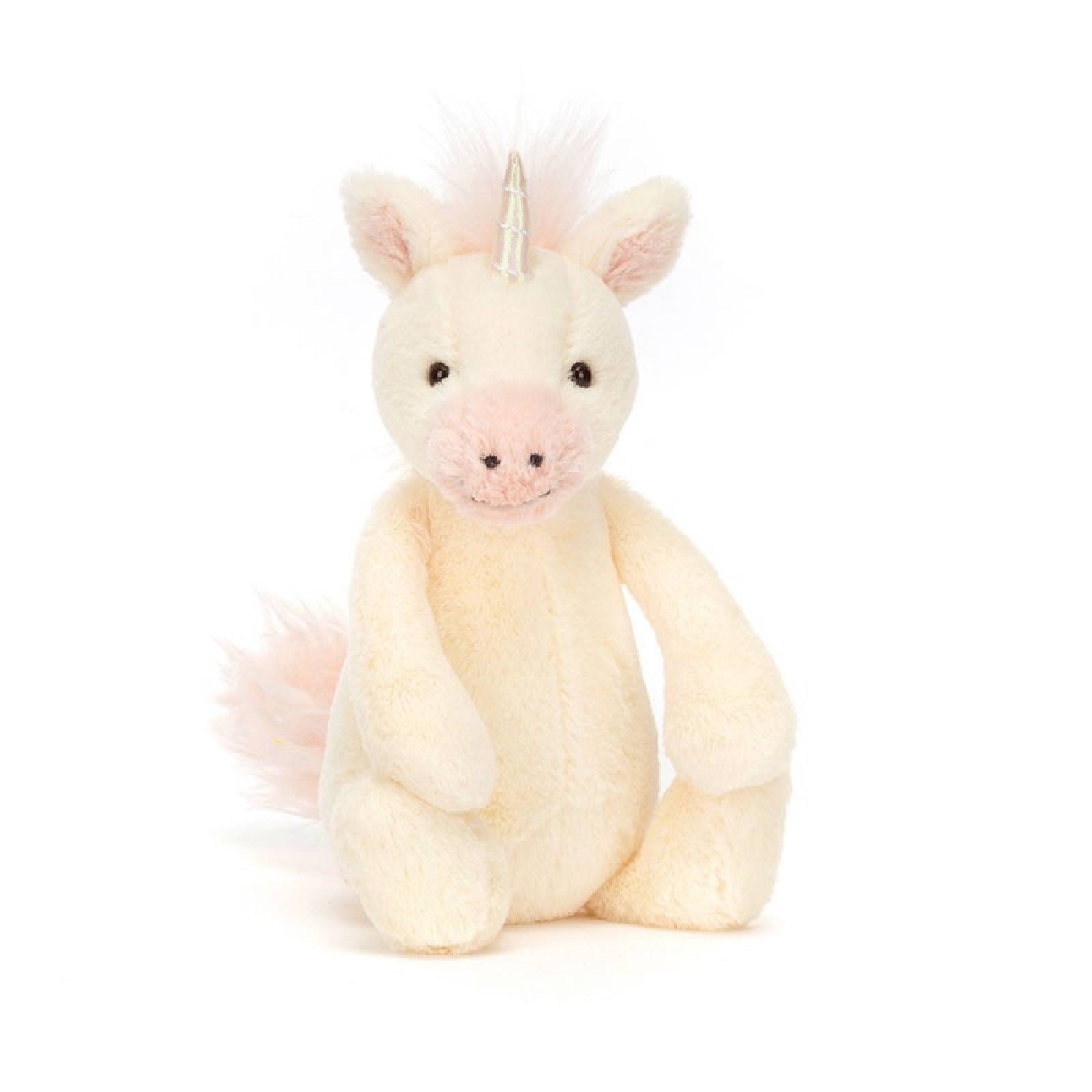 Small Bashful Unicorn Soft Toy By Jellycat 1+