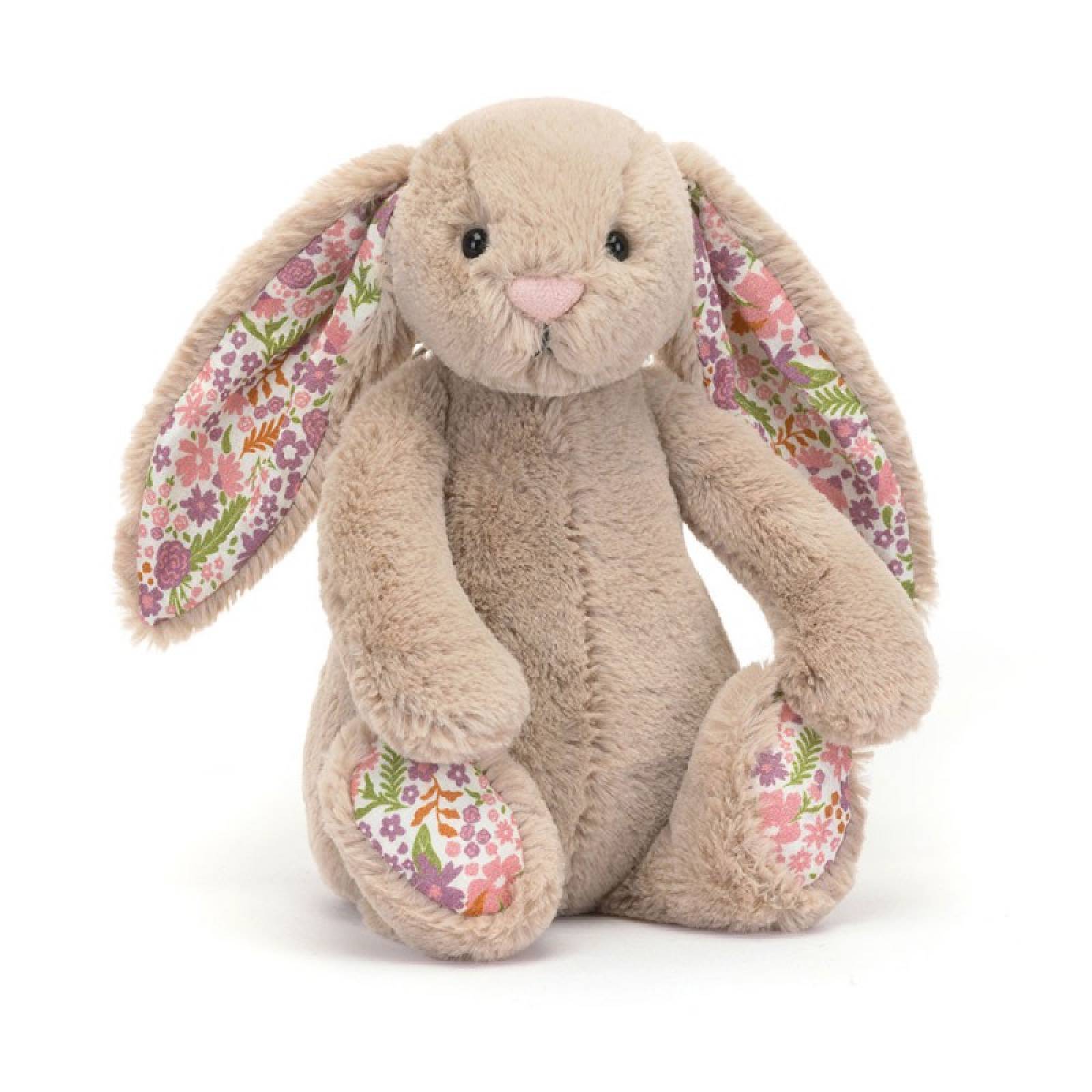 Small Blossom Beige Bunny 'Petal' Soft Toy By Jellycat 0+