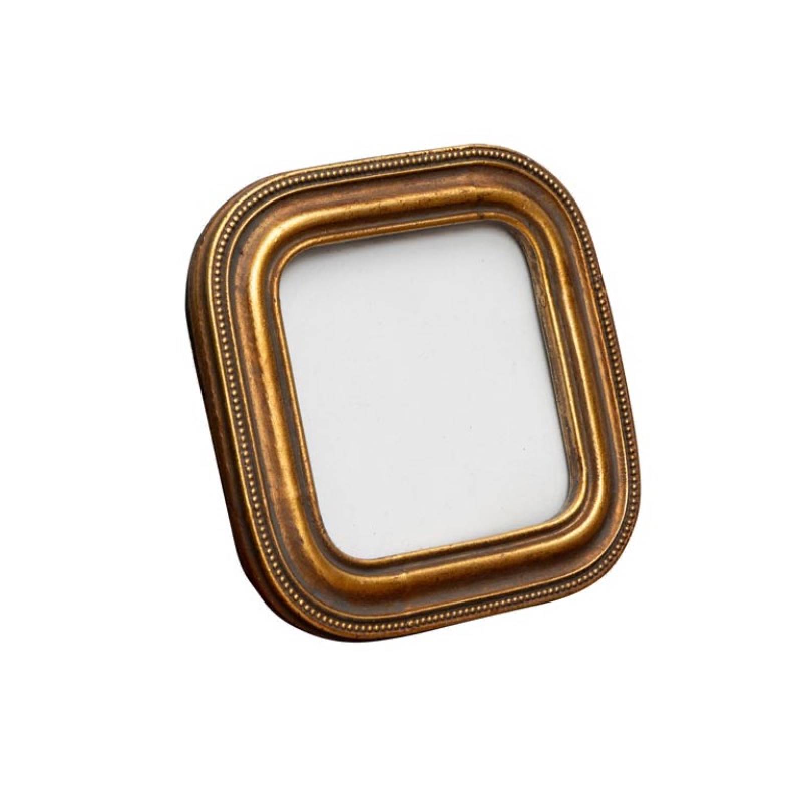 Small Square Photo Frame In Gold With Rounded Edges