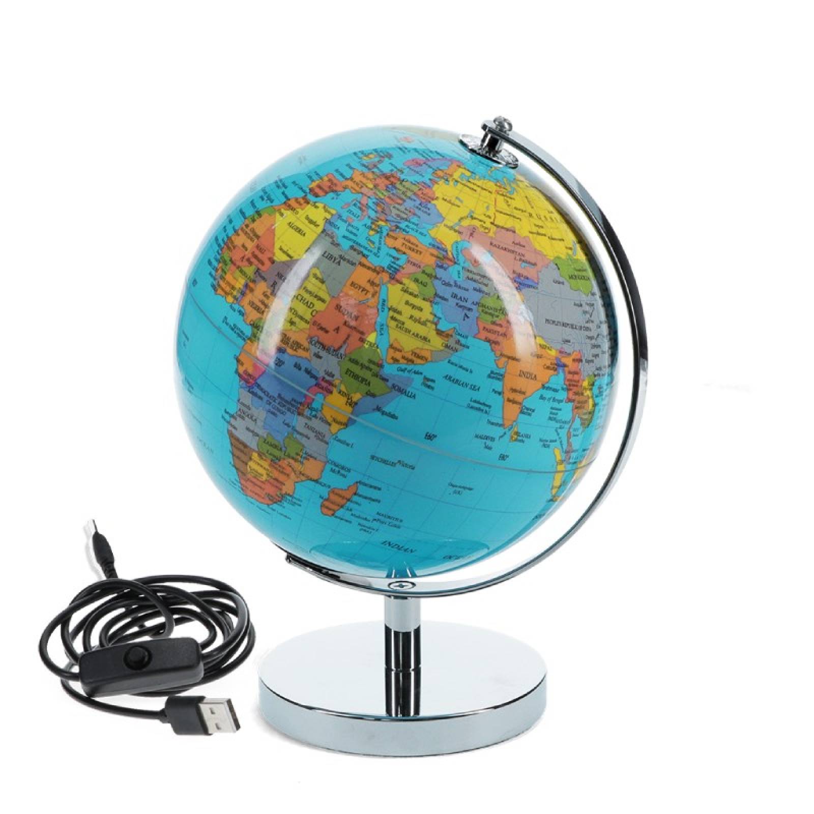 Small USB Illuminated Globe Light In Classic Colours thumbnails