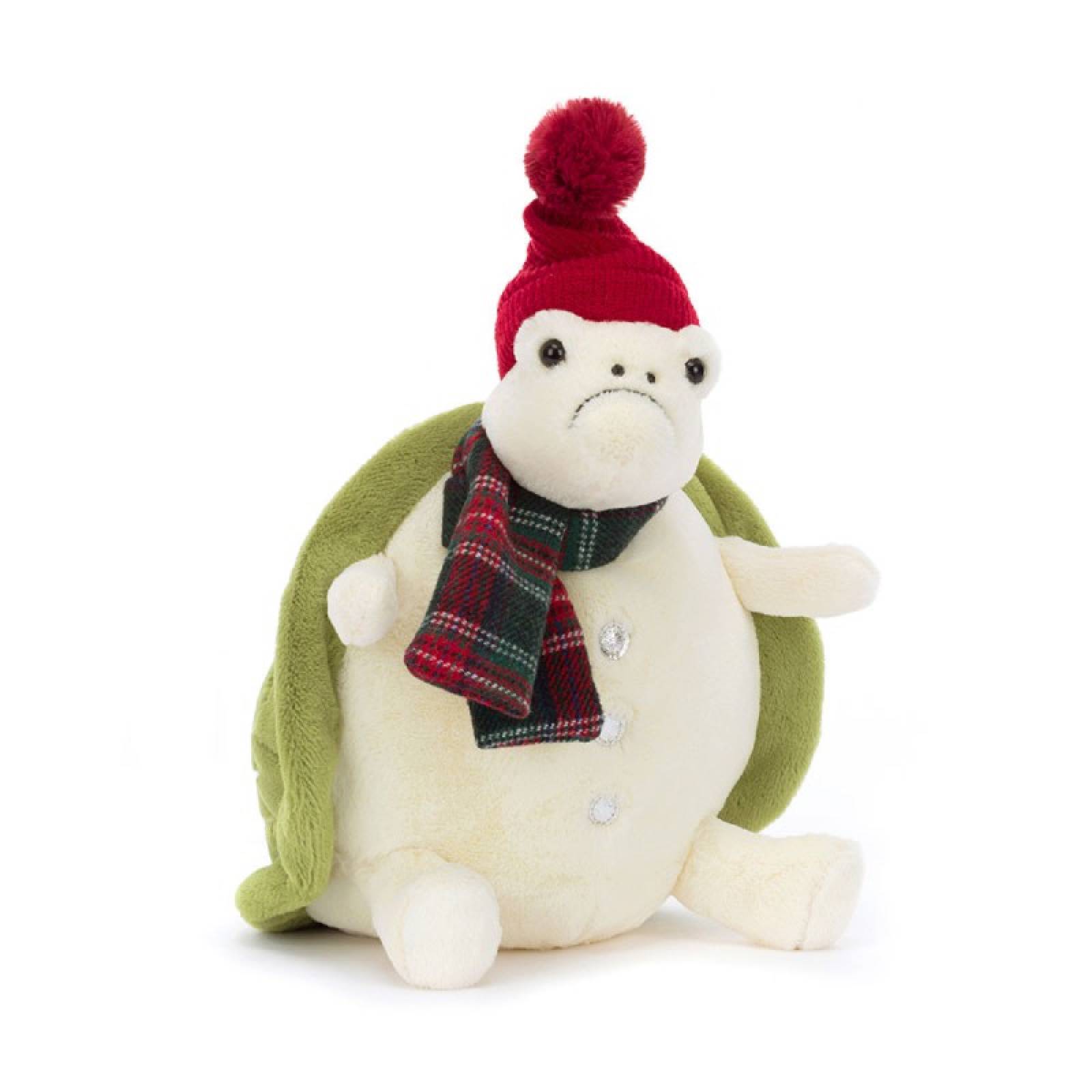 Snowman Timmy Turtle Christmas Soft Toy By Jellycat 0+