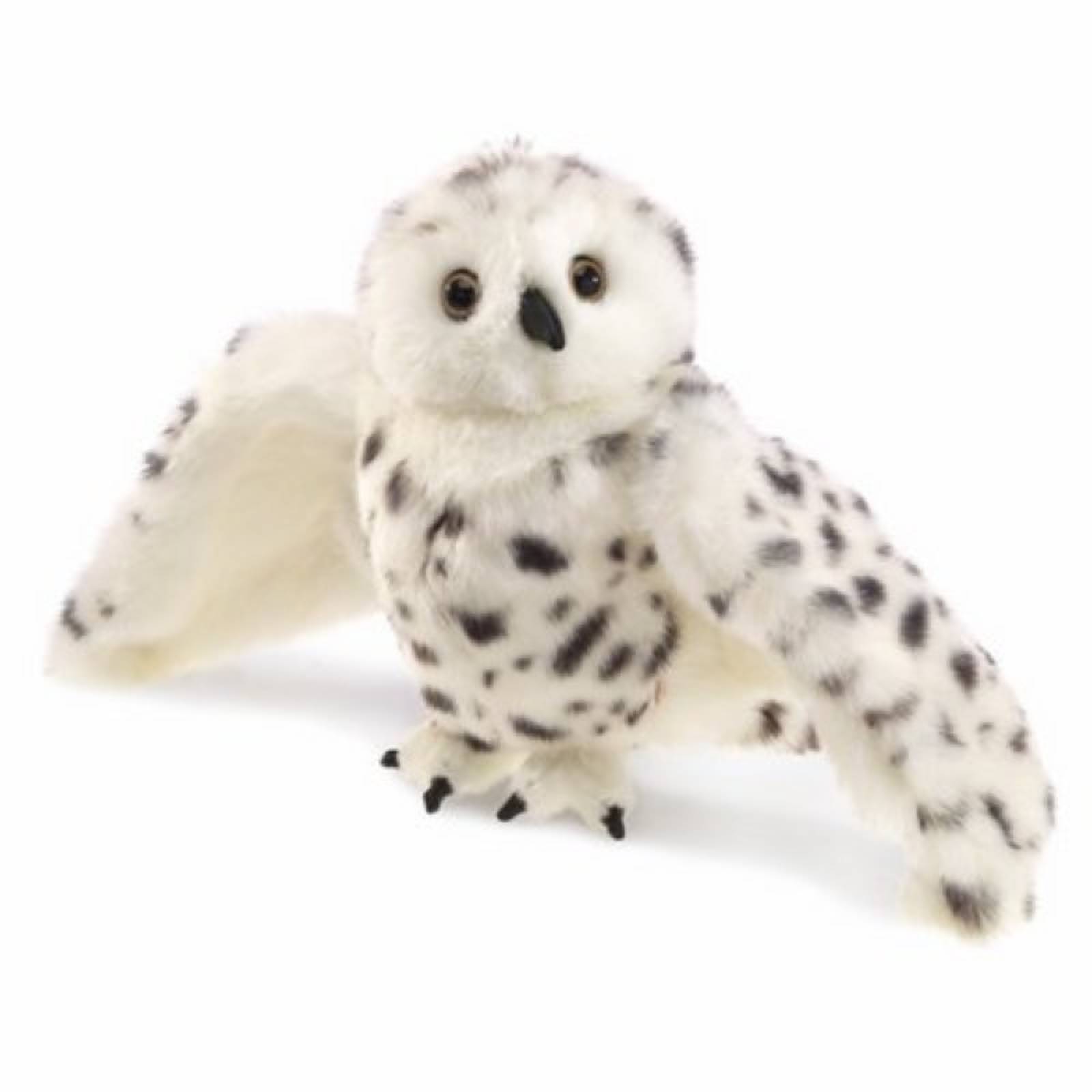 Snowy Owl - Full Bodied Life Like Hand Puppet 3+