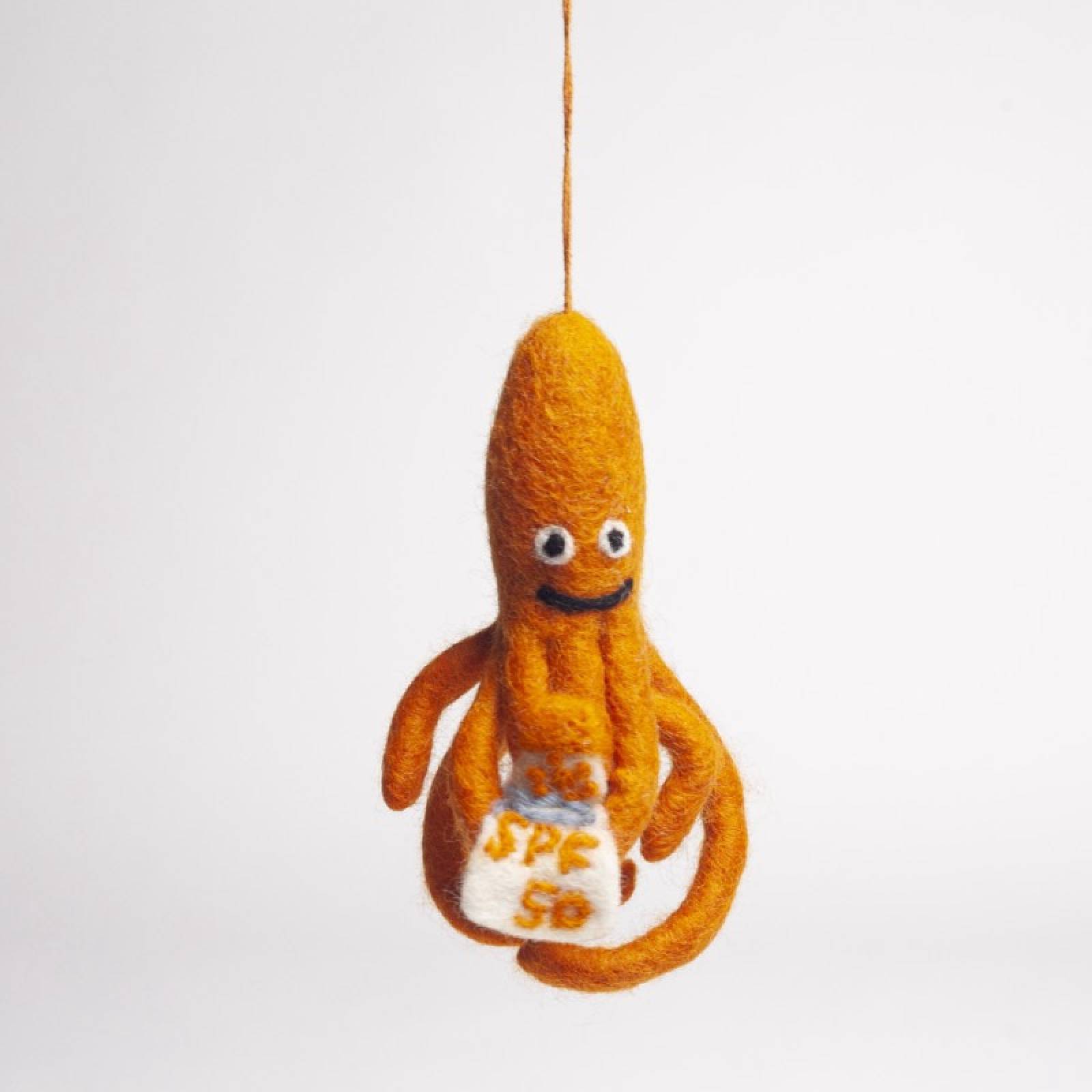 SPF Squid - Handmade Felt Hanging Decoration