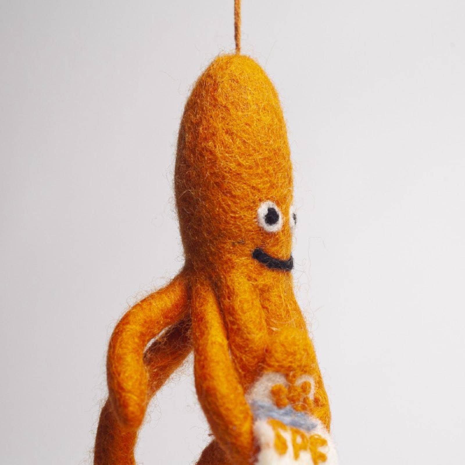 SPF Squid - Handmade Felt Hanging Decoration thumbnails