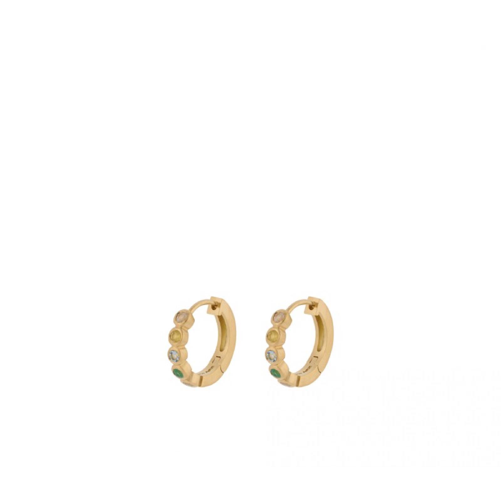 Stardust Huggies Hoop Earrings In Gold By Pernille Corydon