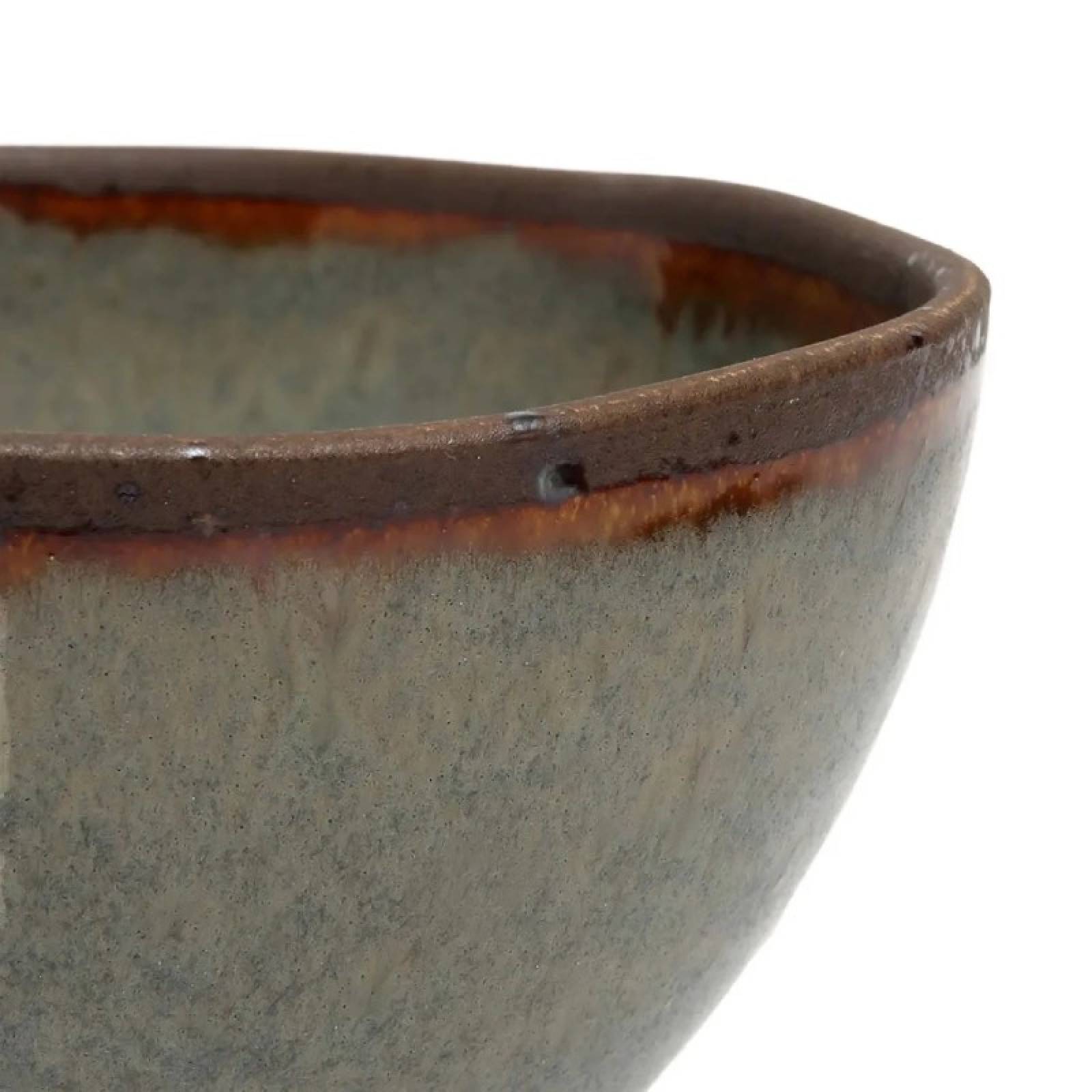 Stoneware Bowl With Rustic Glaze thumbnails