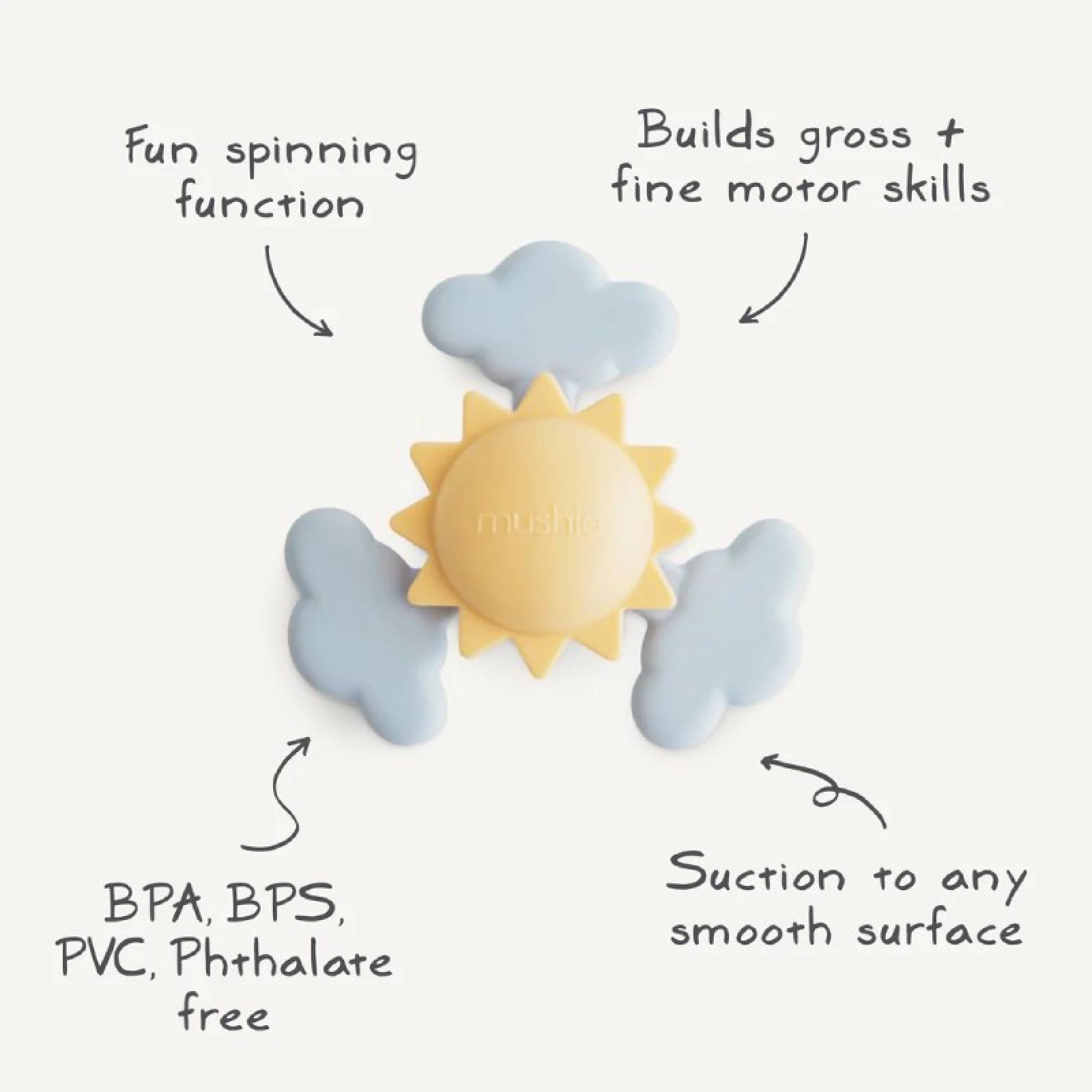 Sunshine Silicone Spinner Suction Toy 10m+ thumbnails