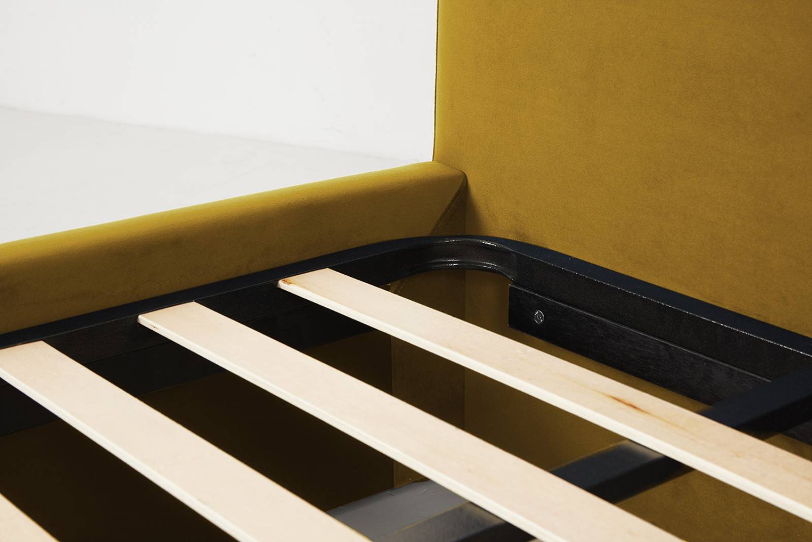 Swyft Bed 01 - Double Size Bed Frame - Velvet Mustard thumbnails