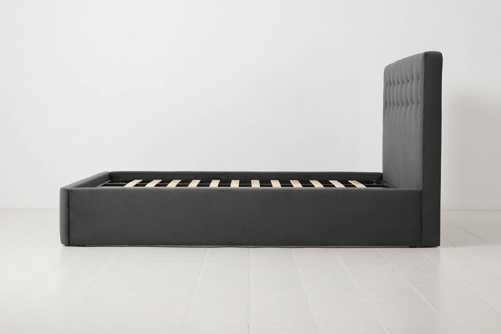 Swyft Bed 01 - Double Size Bed Frame - Velvet Charcoal thumbnails