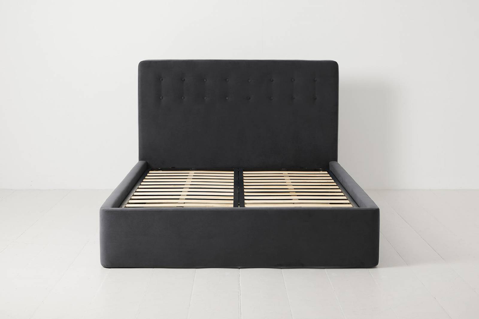 Swyft Bed 01 - Double Size Bed Frame - Velvet Charcoal