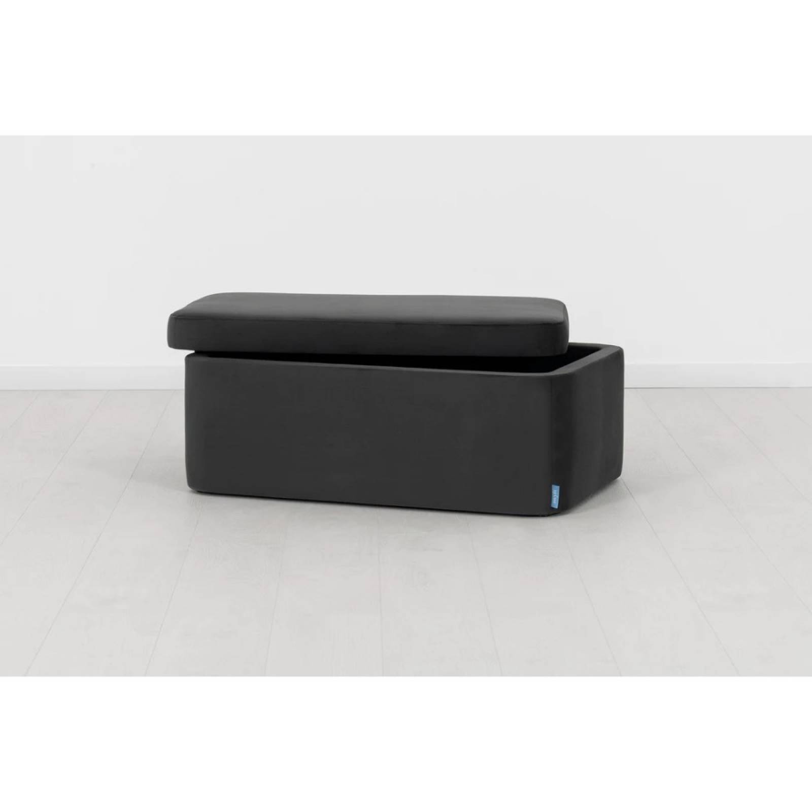 Swyft - Large Rectangular Storage Ottoman - Velvet Charcoal thumbnails