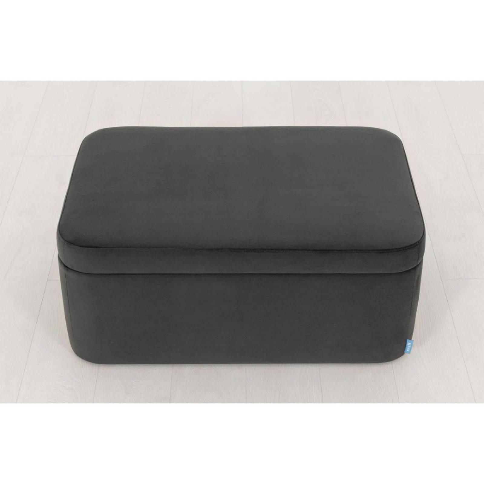 Swyft - Large Rectangular Storage Ottoman - Velvet Charcoal thumbnails