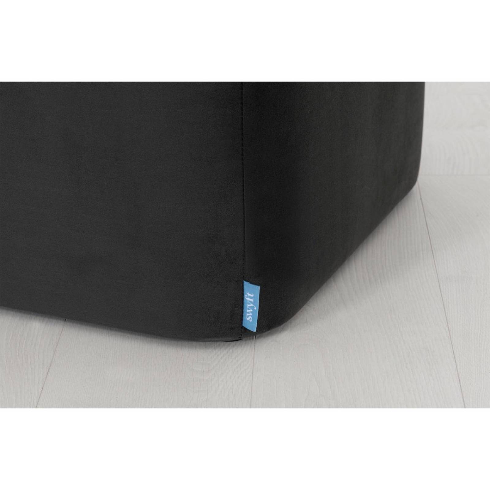 Swyft - Large Rectangular Storage Ottoman - Velvet Charcoal thumbnails