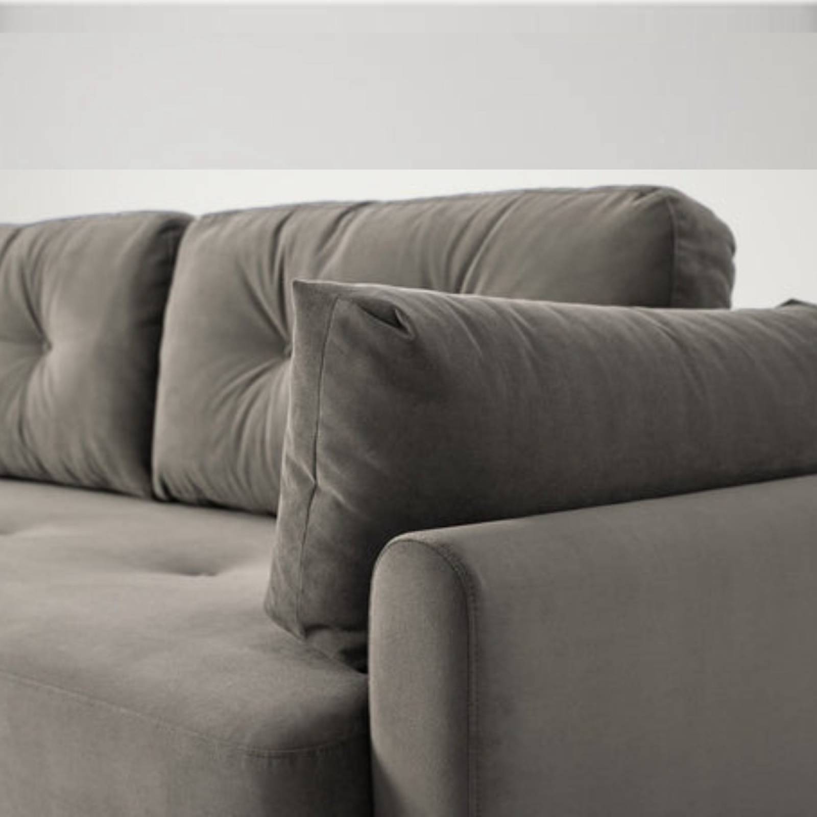 Swyft Model 04 - 3 Seater Sofa Bed - Velvet Elephant thumbnails