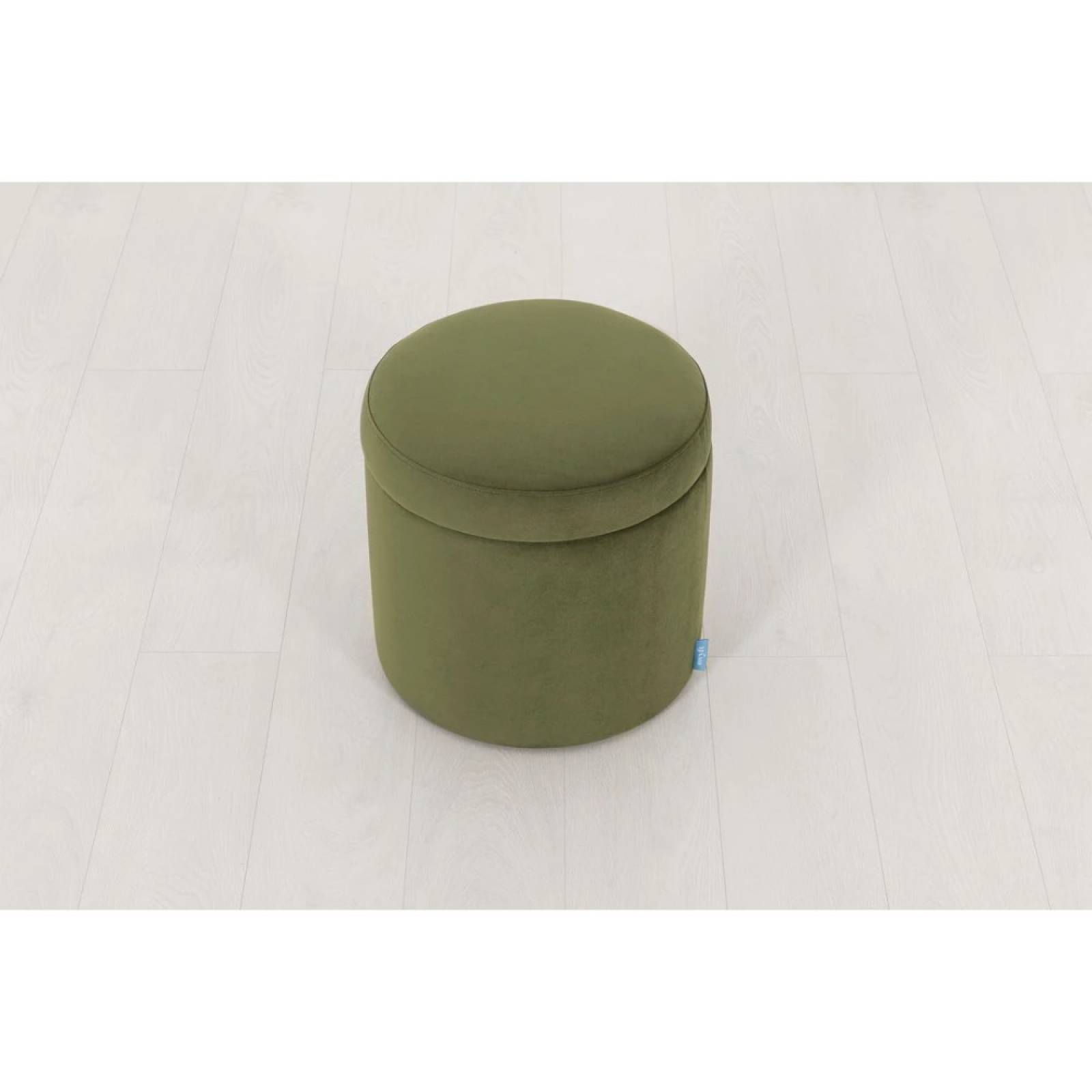 Swyft Small Round Storage Ottoman - Velvet Vine thumbnails