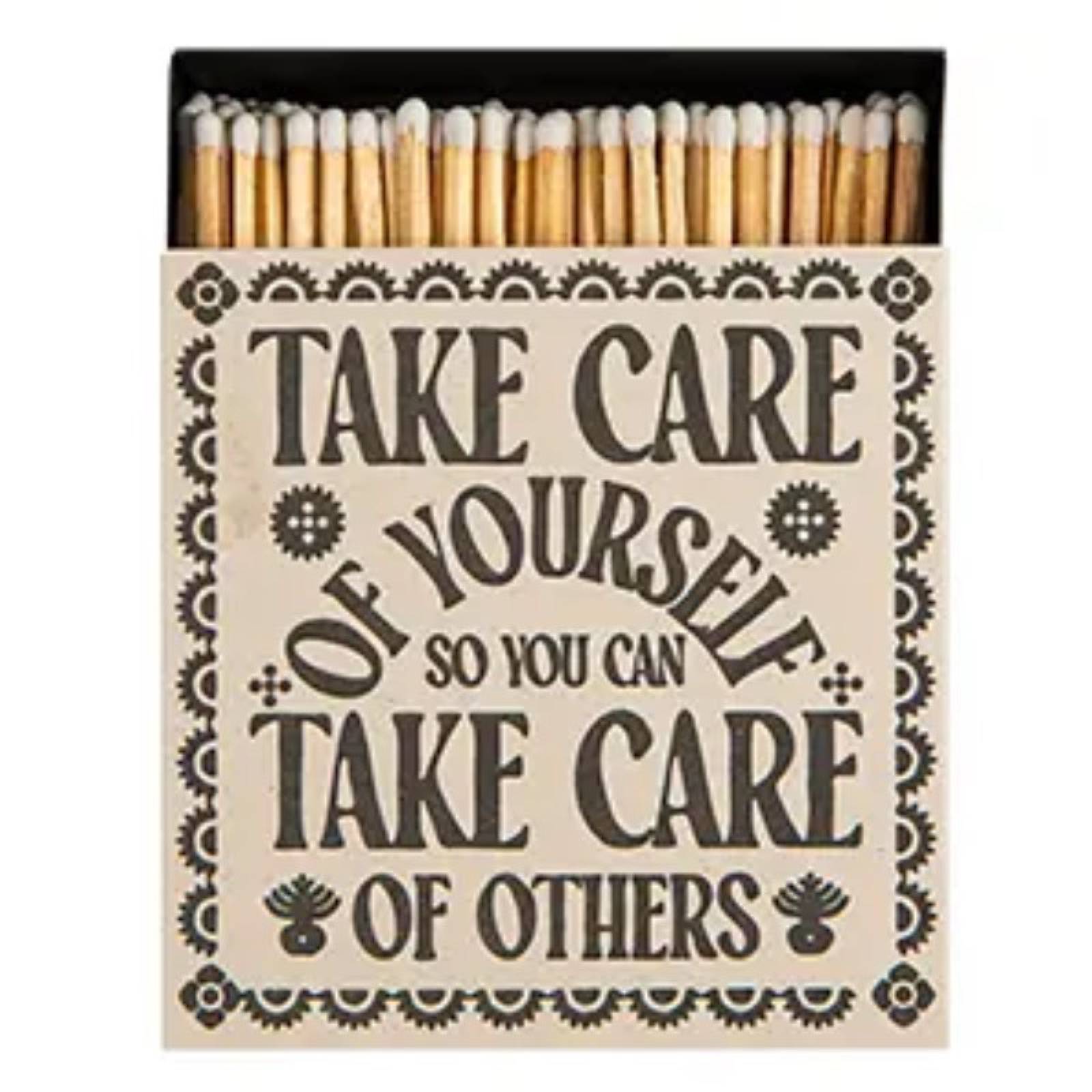 Take Care Of Yourself - Square Box Of Safety Matches