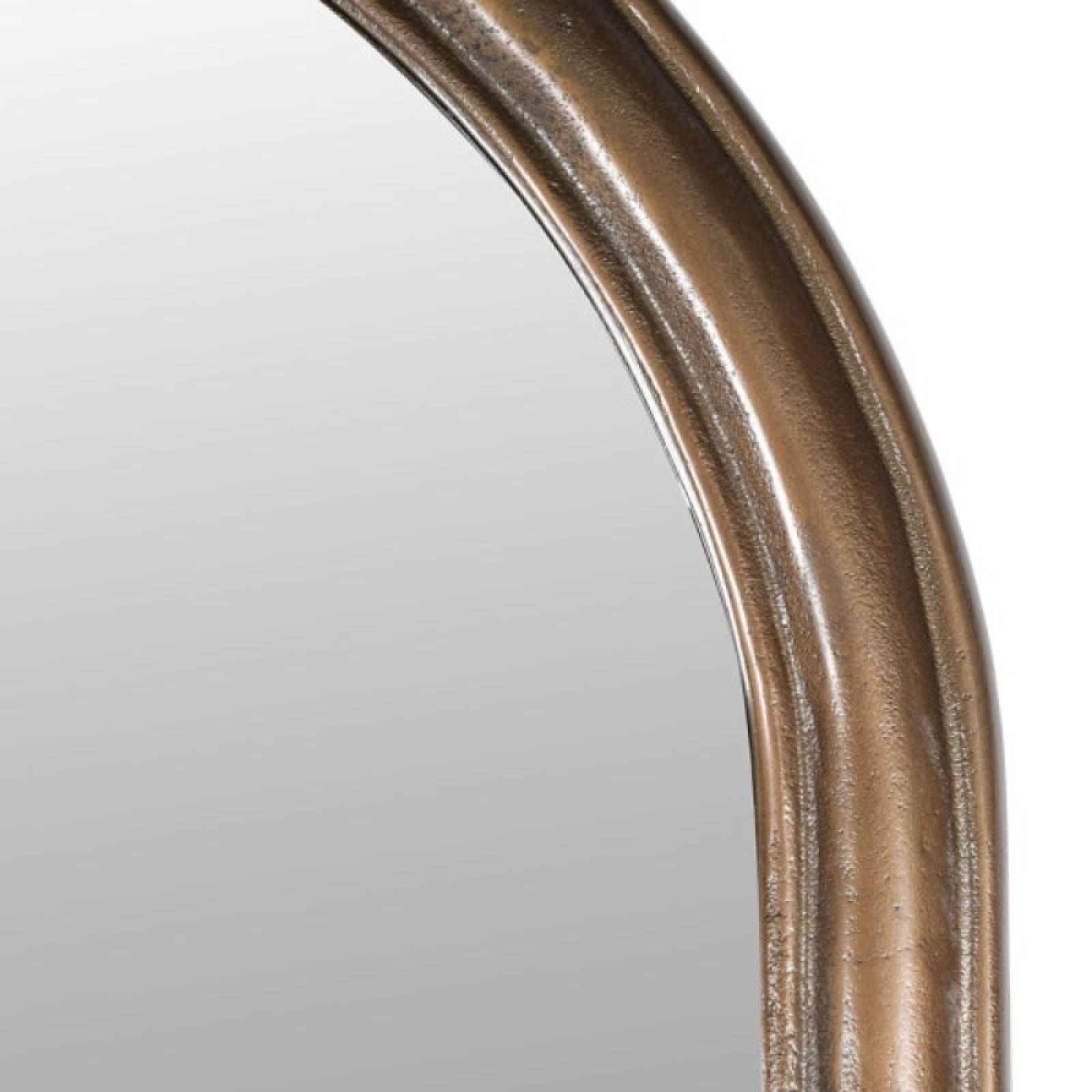 Tall Brass Arched Floor Leaner Mirror H:220cm thumbnails