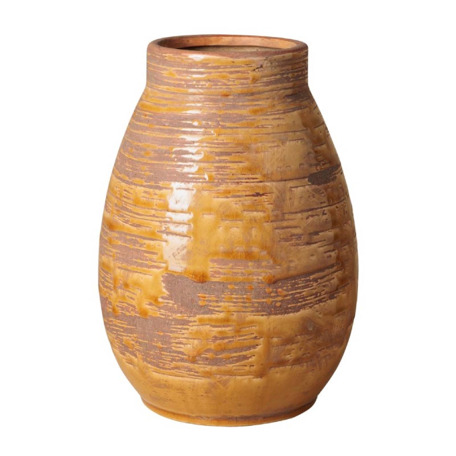 Tapered Ceramic Vase In Nectar