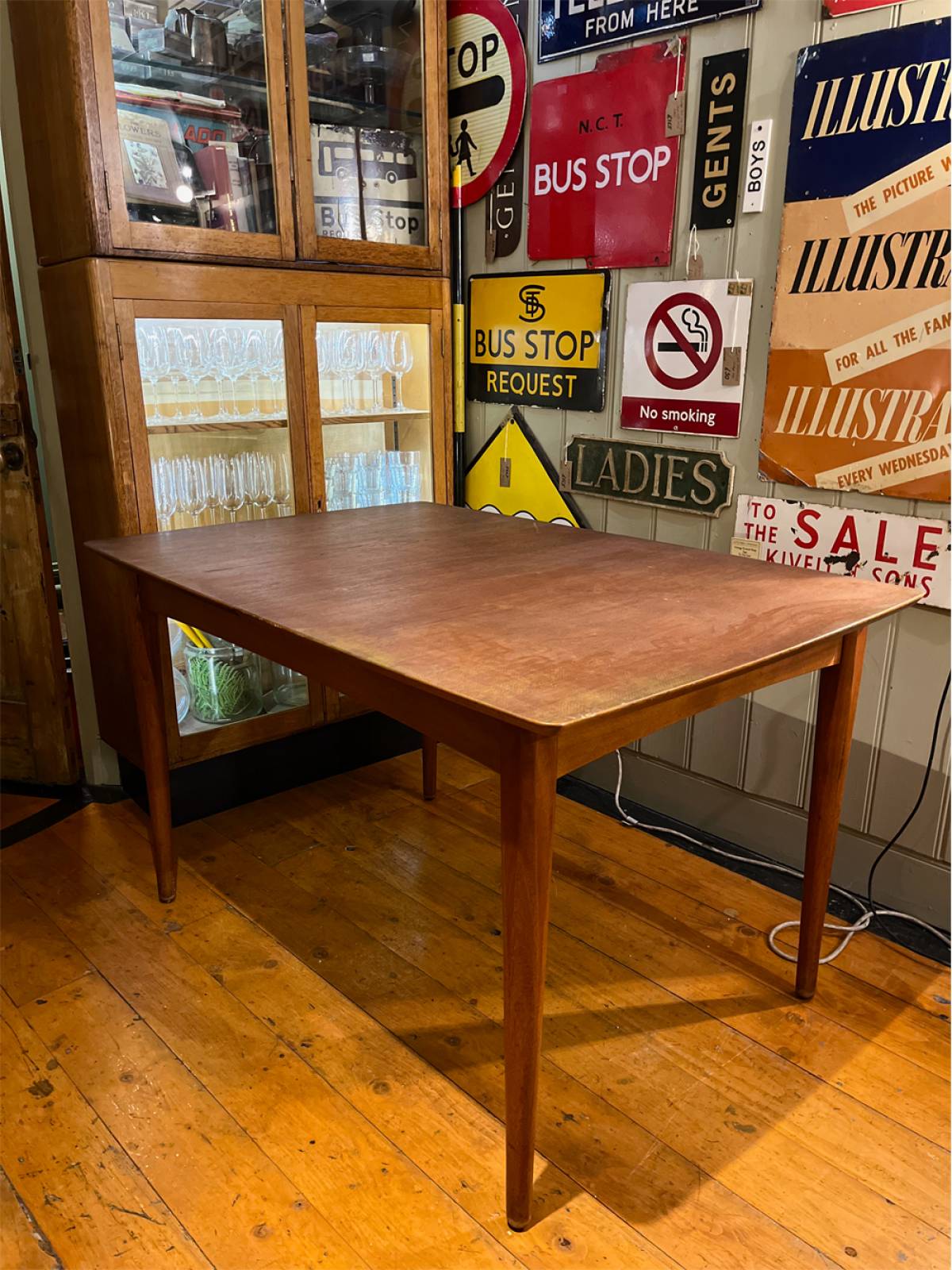 Teak Extending Dining Table With Set Of 4 Chairs 120cm thumbnails