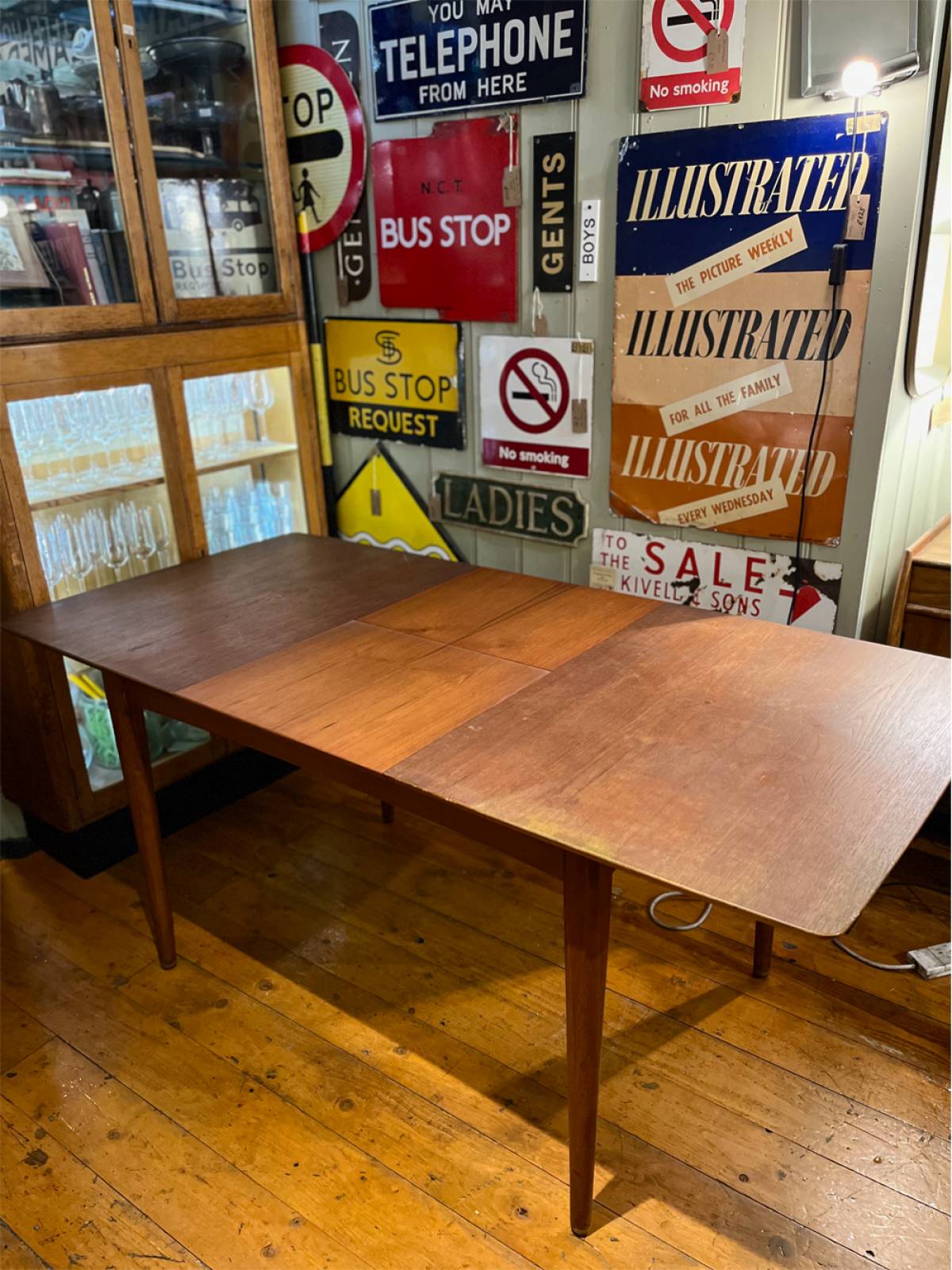 Teak Extending Dining Table With Set Of 4 Chairs 120cm thumbnails