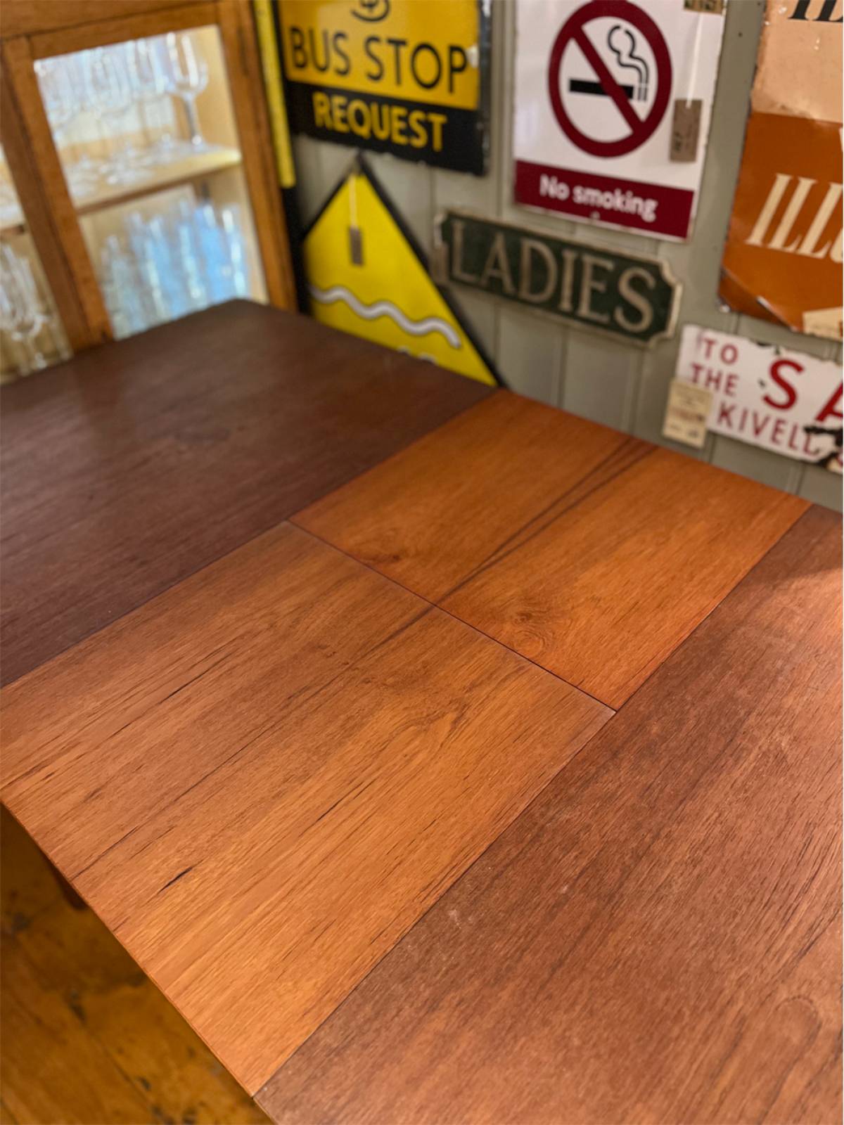 Teak Extending Dining Table With Set Of 4 Chairs 120cm thumbnails